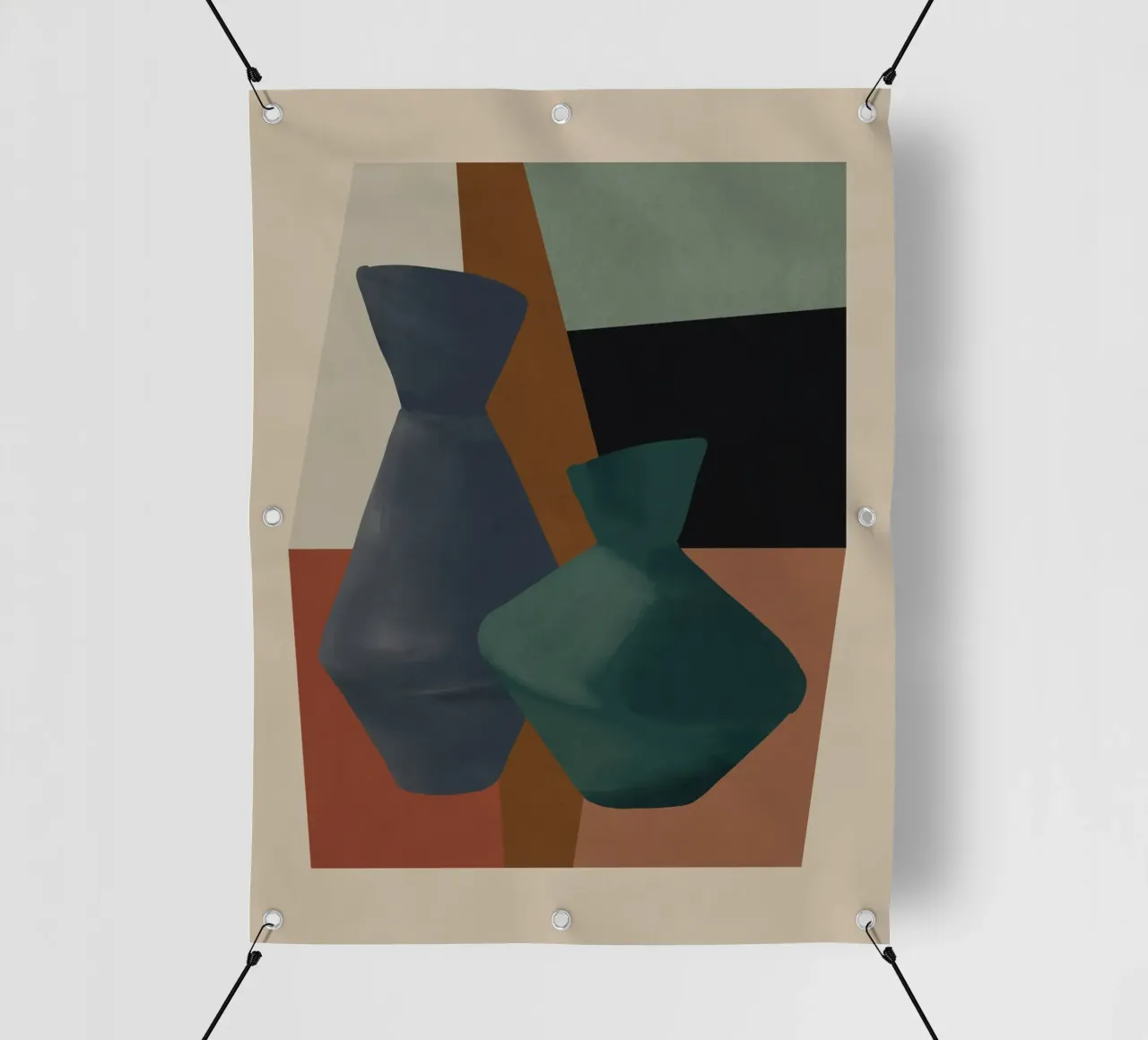 Abstract Art Vases 4 pvc cover by Gaite