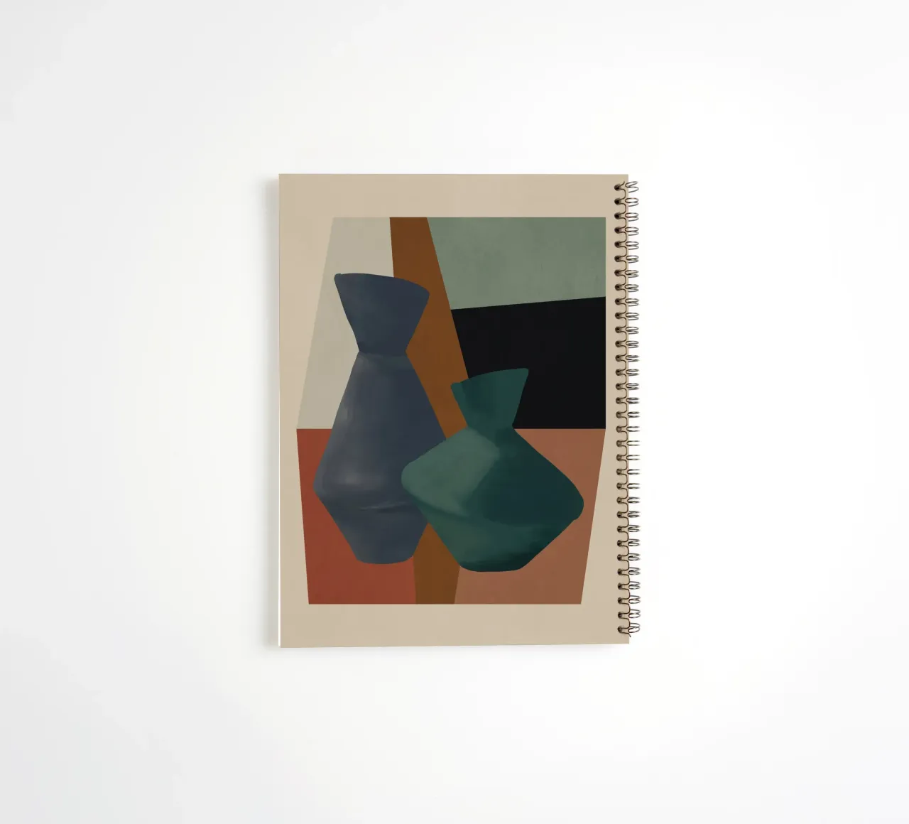 Abstract Art Vases 4 spiral notebook by Gaite