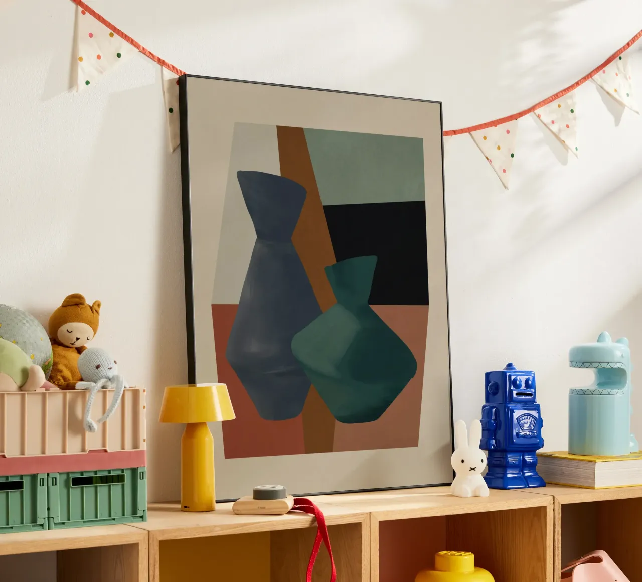 Abstract Art Vases 4 alu-dibond by Gaite