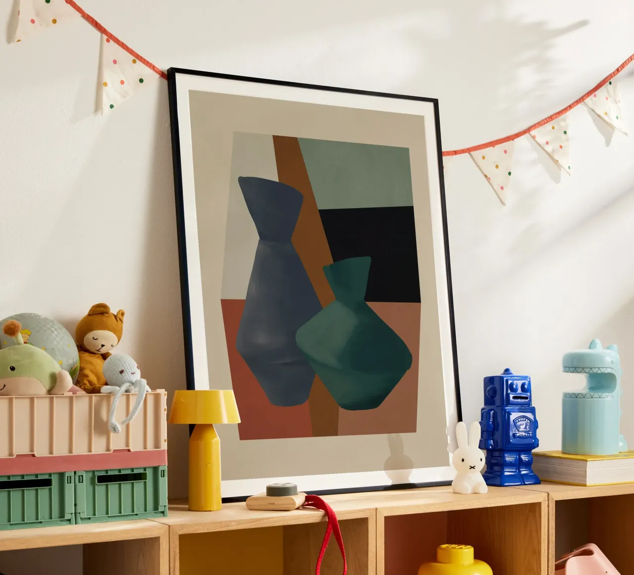 Abstracte kunst vazen 4 hahnemühle van Gaite