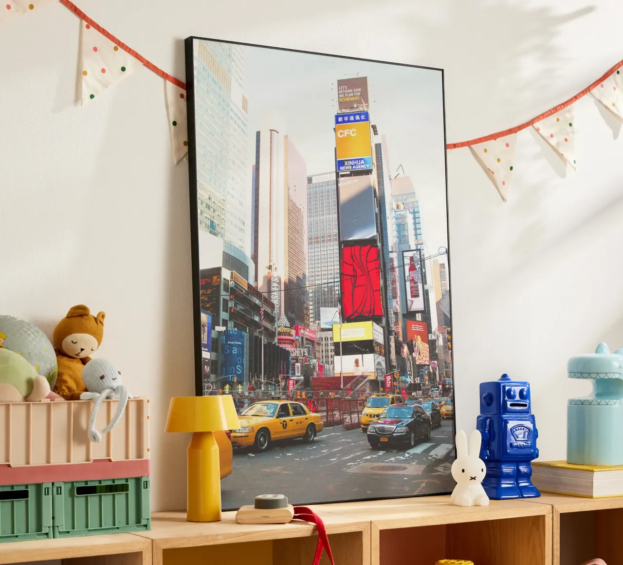 Nueva York, EE.UU. I La locura de Times Square con taxis amarillos aluminio dibond de Julie Travel Photography