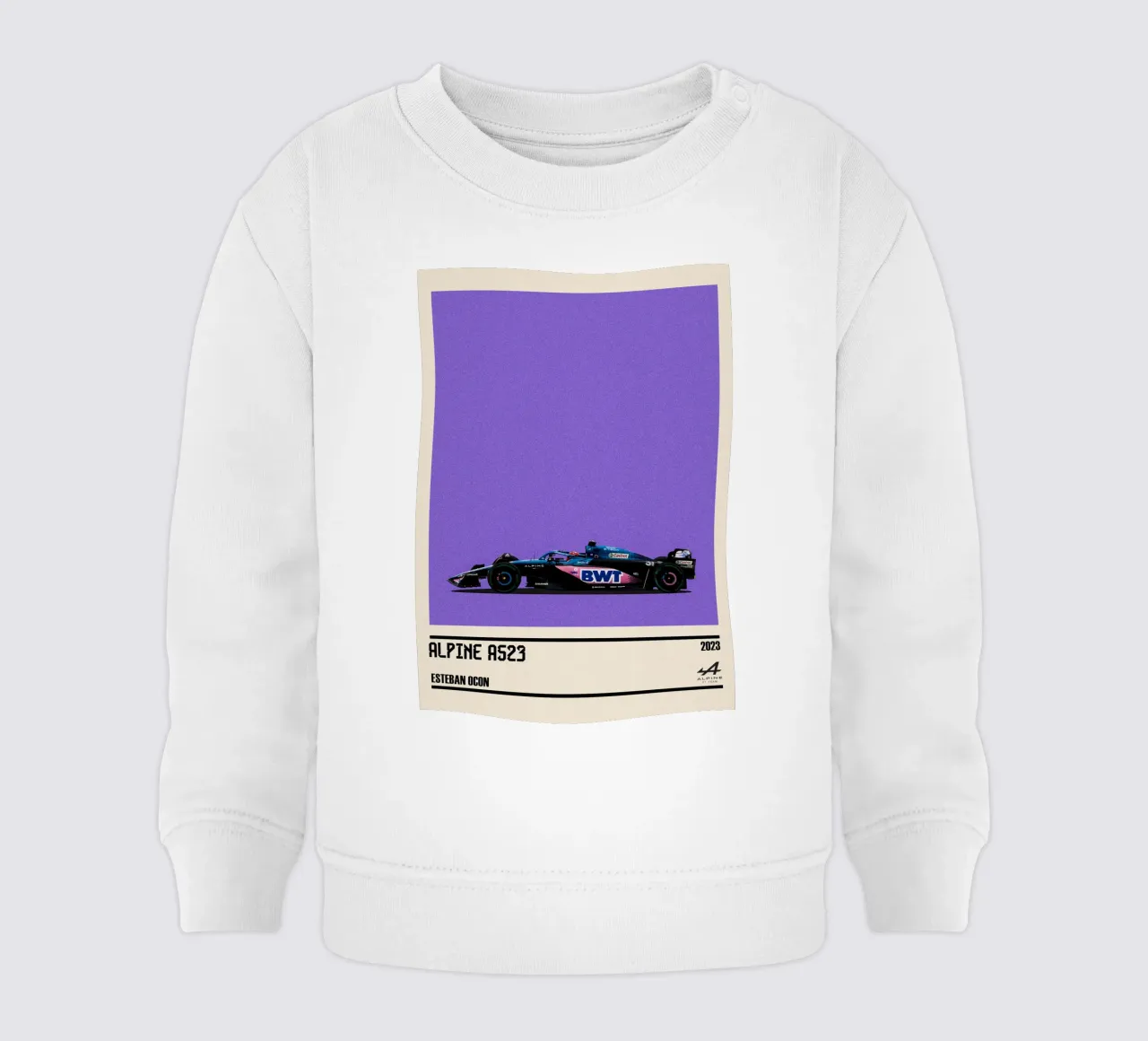 Alpine A523 Renault F1 BWT 3° GP Monaco 2023 Esteban Ocon felpa neonato da TheArtstudio