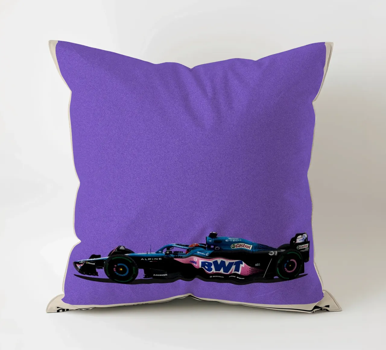 Alpine A523 Renault F1 BWT 3° GP Monaco 2023 Esteban Ocon cuscino da TheArtstudio