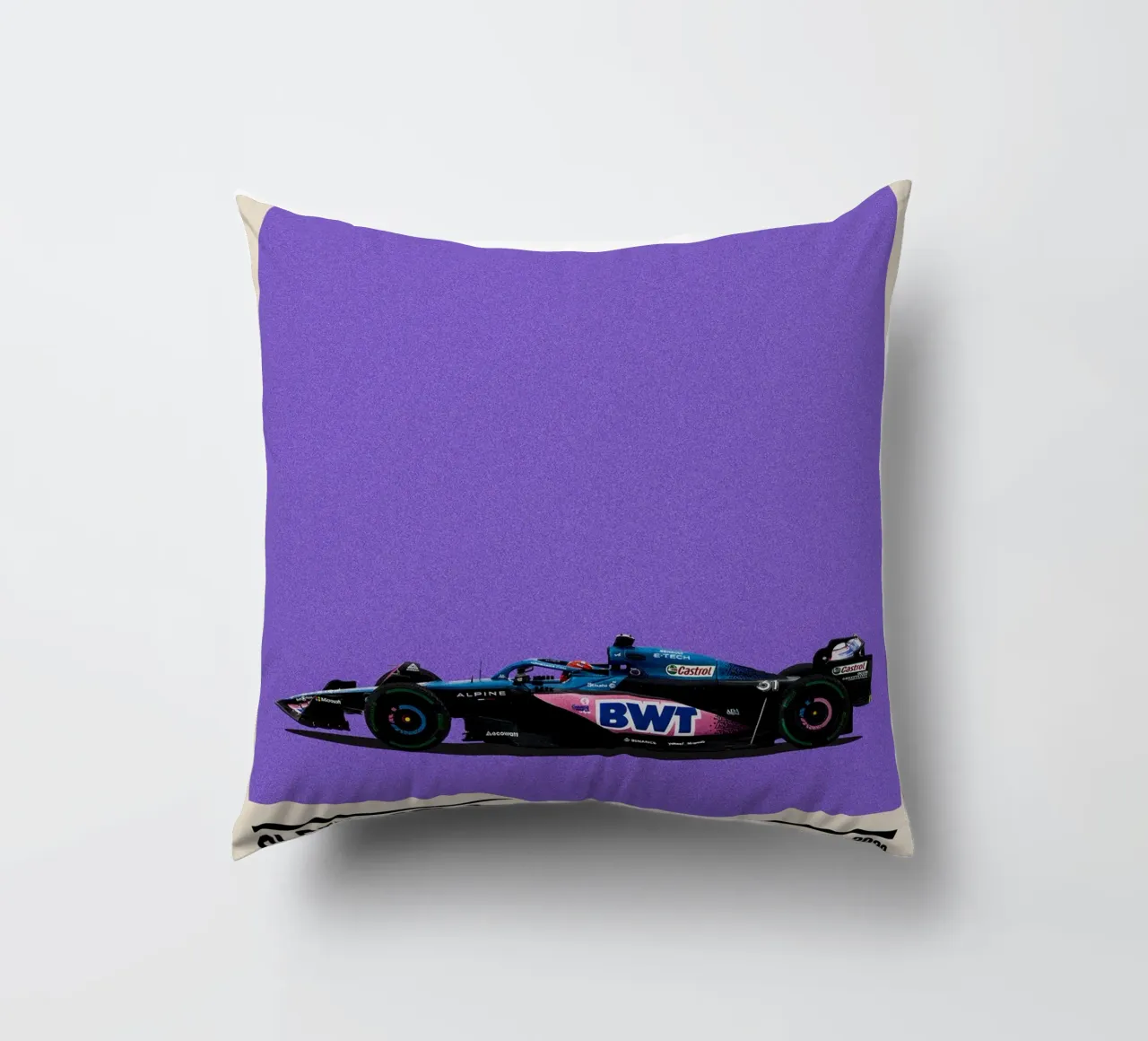Alpine A523 Renault F1 BWT 3° GP Monaco 2023 Esteban Ocon cuscino da TheArtstudio
