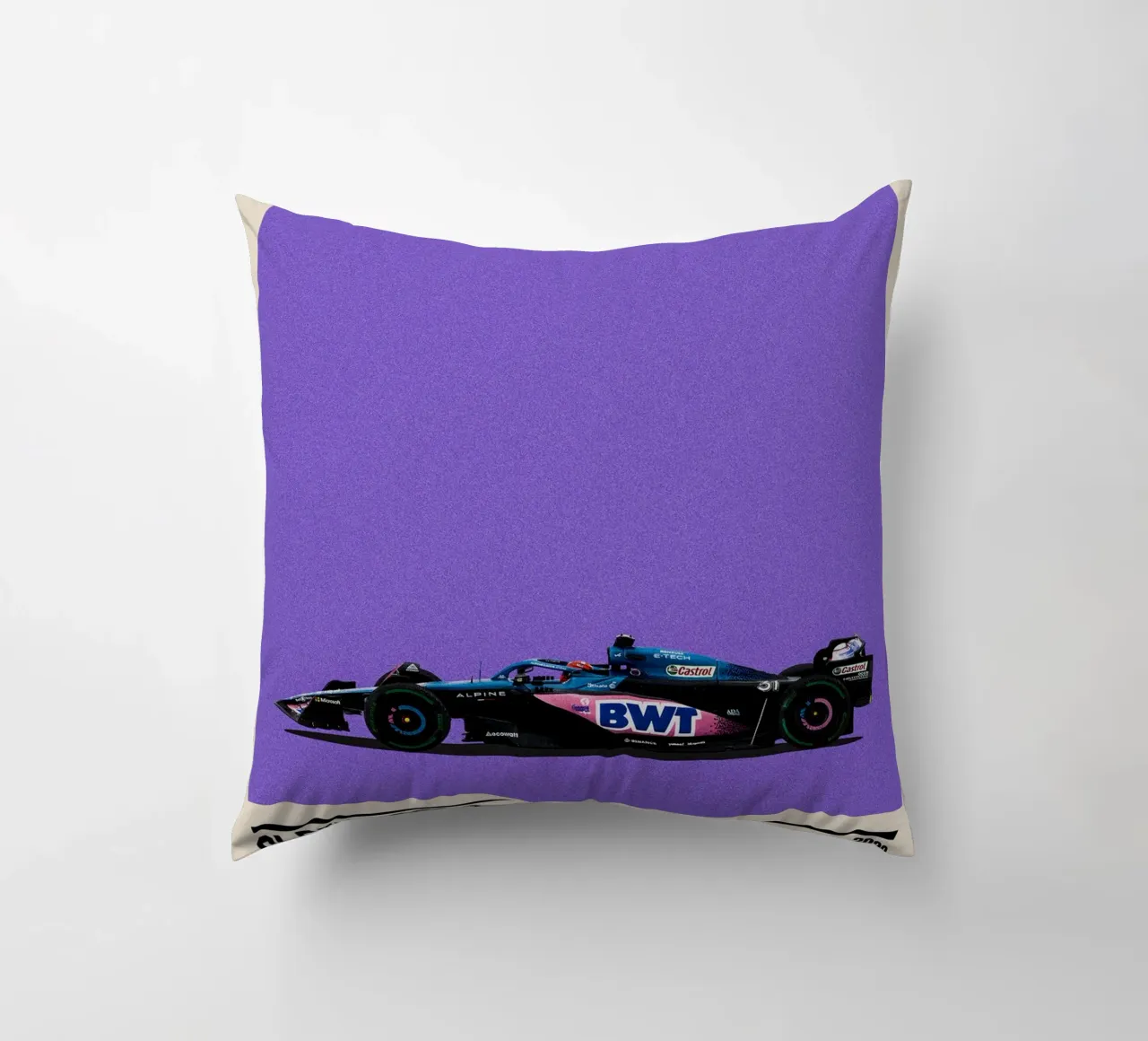 Alpine A523 Renault F1 BWT 3° GP Monaco 2023 Esteban Ocon cuscino da TheArtstudio