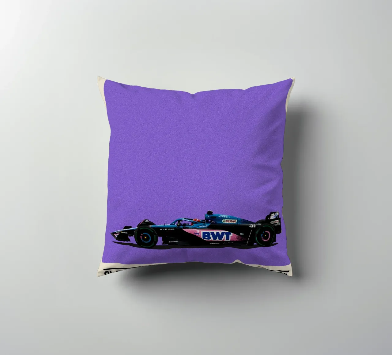 Alpine A523 Renault F1 BWT 3° GP Monaco 2023 Esteban Ocon cuscino da TheArtstudio