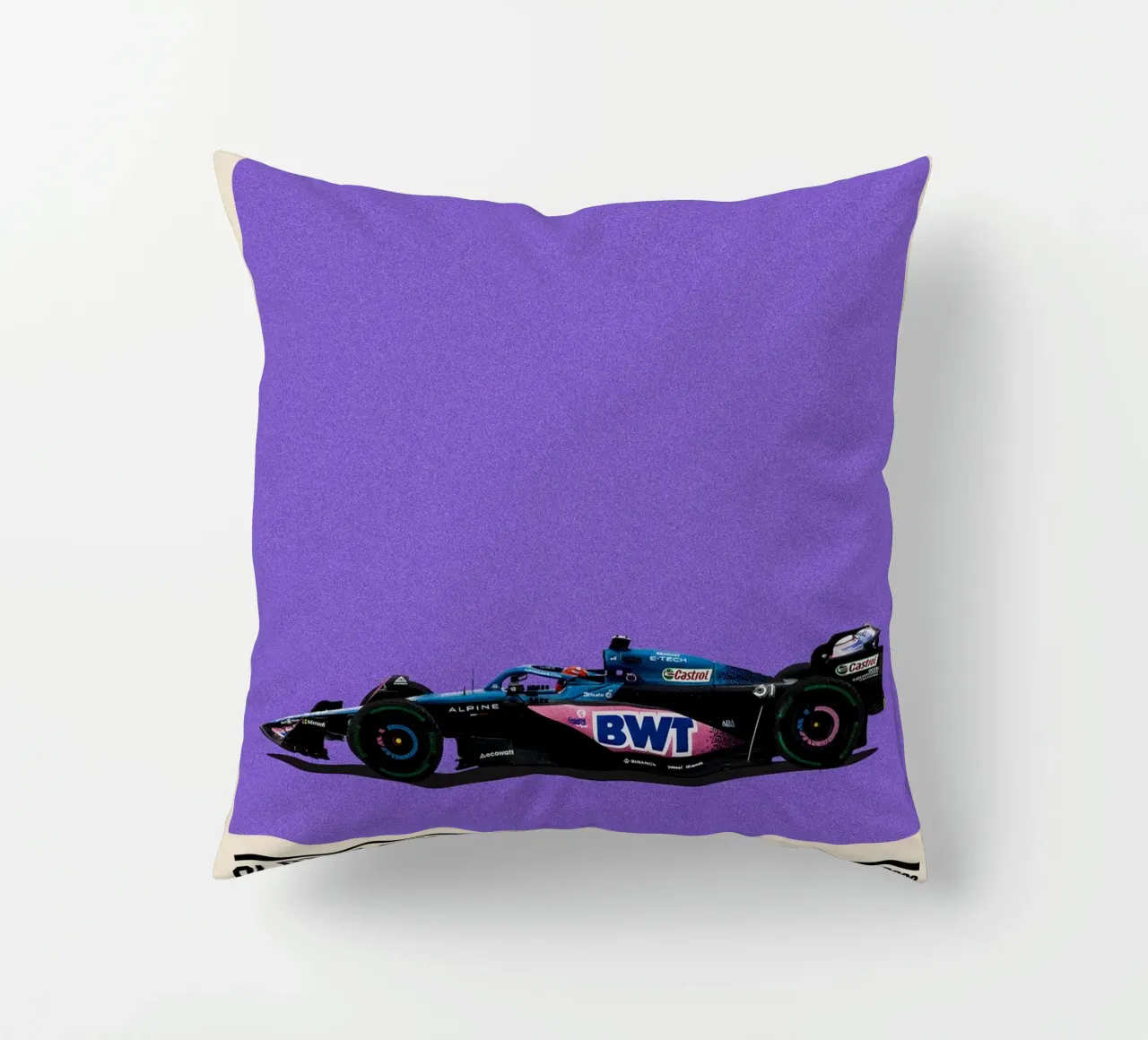 Alpine A523 Renault F1 BWT 3° GP Monaco 2023 Esteban Ocon cuscino da TheArtstudio