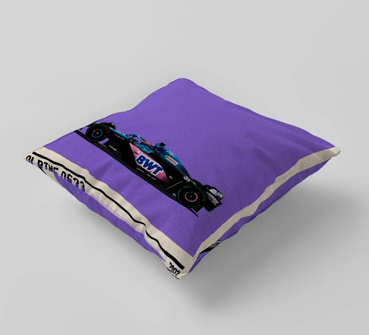 Alpine A523 Renault F1 BWT 3° GP Monaco 2023 Esteban Ocon cuscino da TheArtstudio