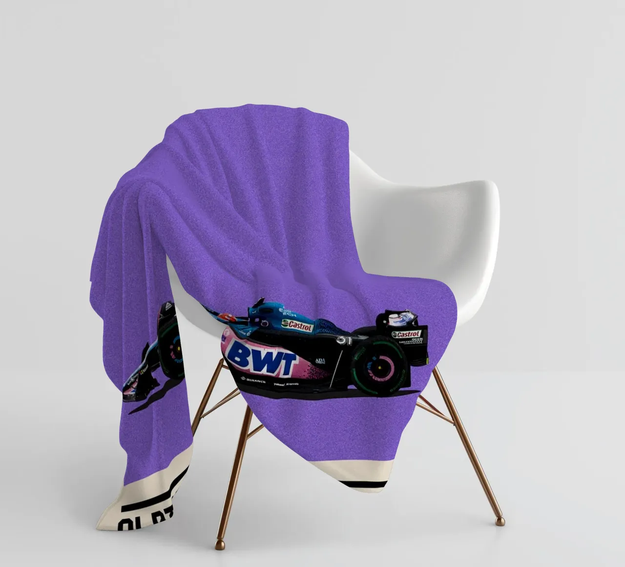 Alpine A523 Renault F1 BWT 3° GP Monaco 2023 Esteban Ocon coperta in pile da TheArtstudio