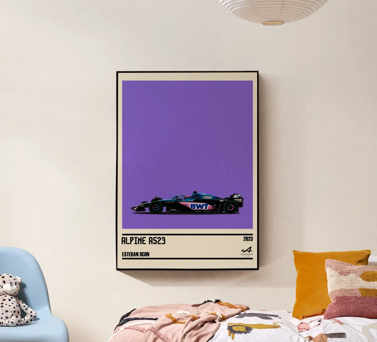 Alpine A523 Renault F1 BWT 3° GP Monaco 2023 Esteban Ocon plexiglass da TheArtstudio