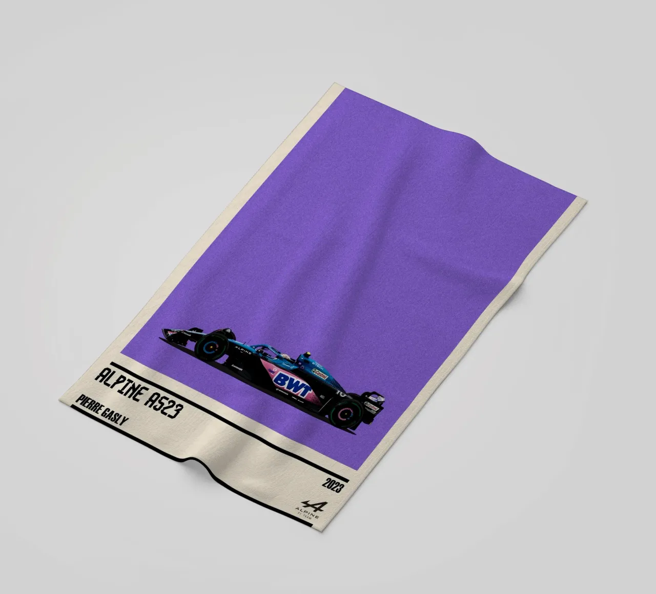 Alpine A523 Renault F1 BWT 7° GP Monaco 2023 Pierre Gasly telo mare da TheArtstudio
