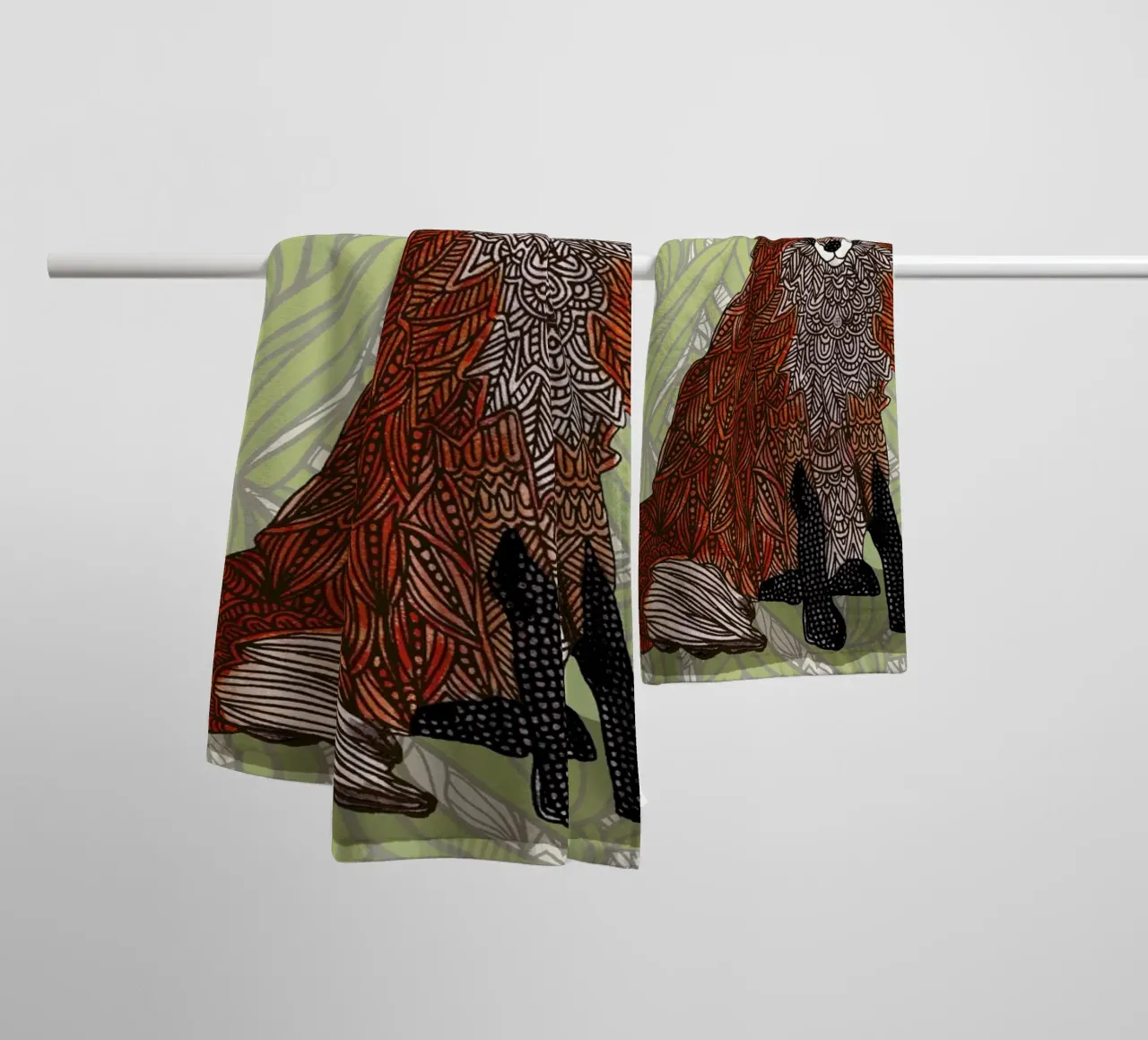 Foxy Lady asciugamano da bagno da Angelika Parker