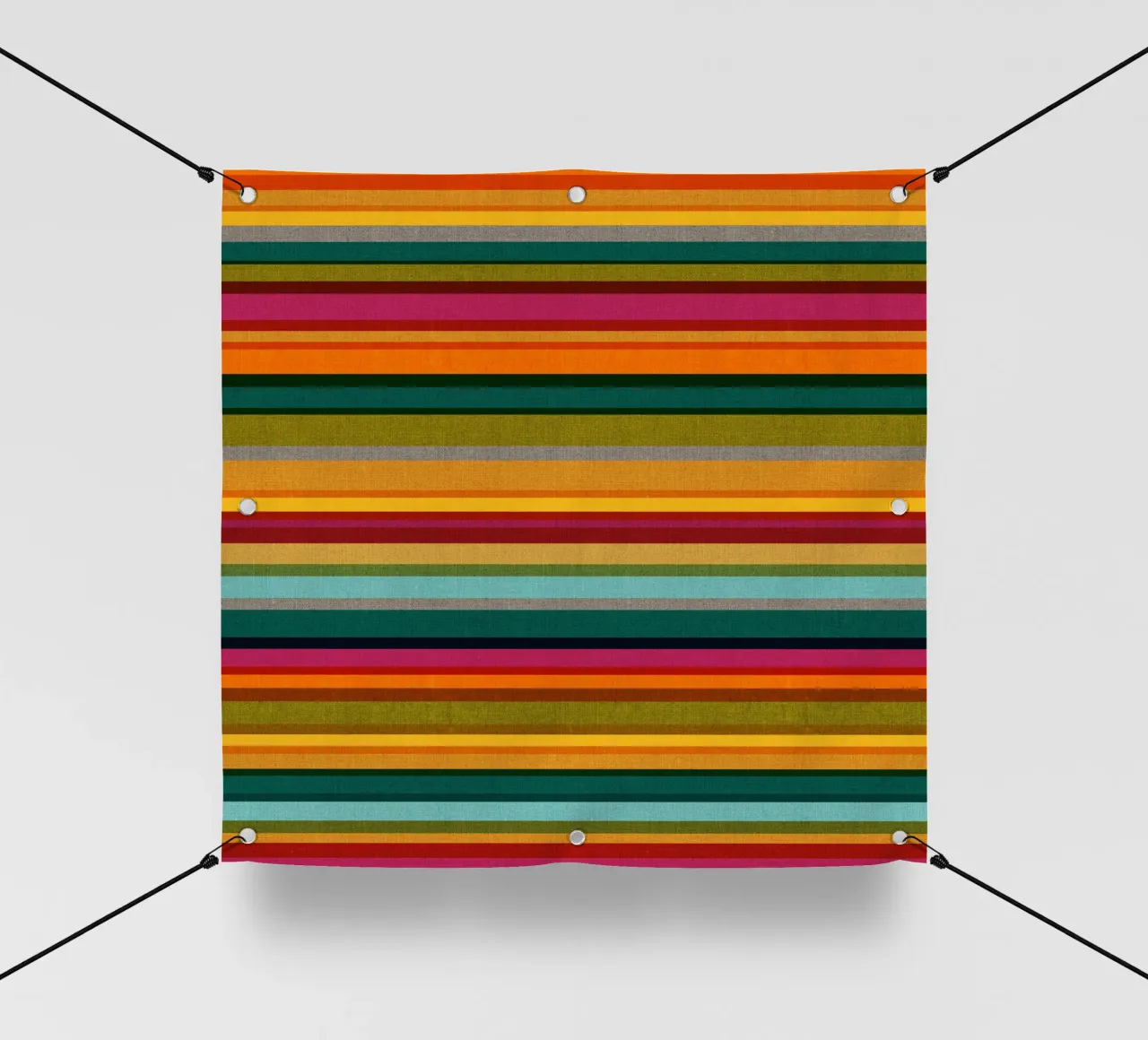 Cecilia Mok - Strisce caleidoscopio telo in pvc da The Artcircle