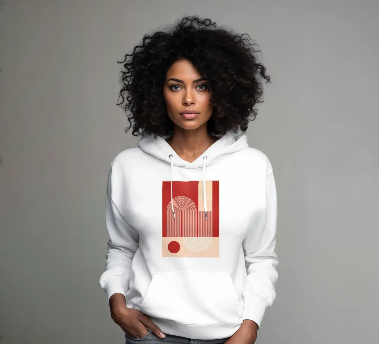 Forme geometriche 51a felpa con cappuccio da Gaite