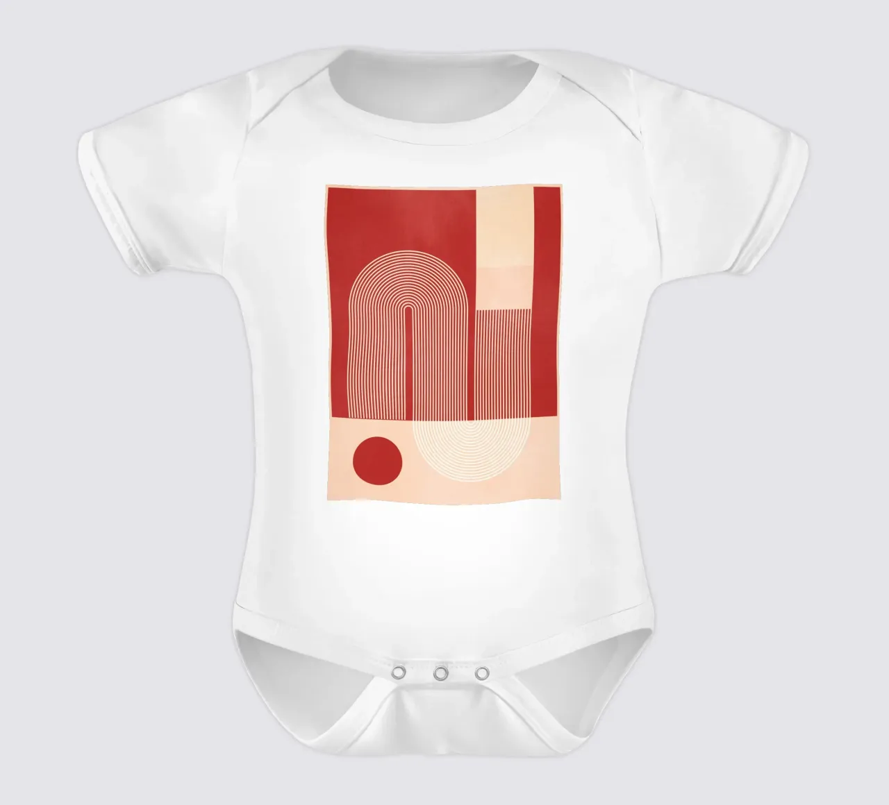 Forme geometriche 51a body neonato maniche corte da Gaite