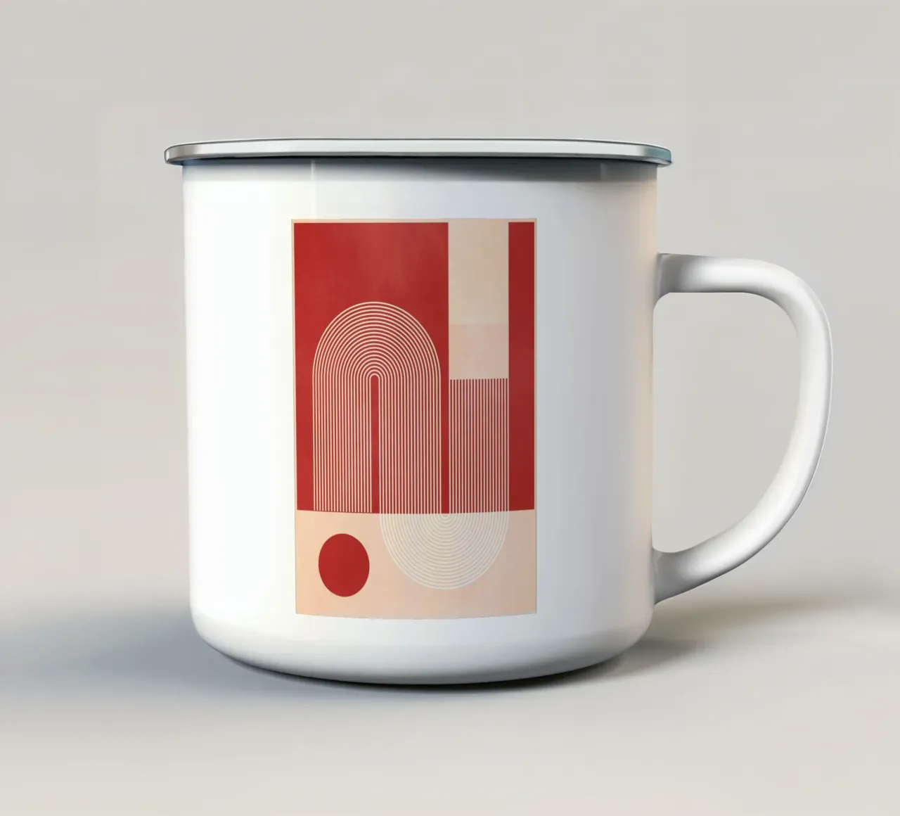 Forme geometriche 51a tazza in smalto da Gaite