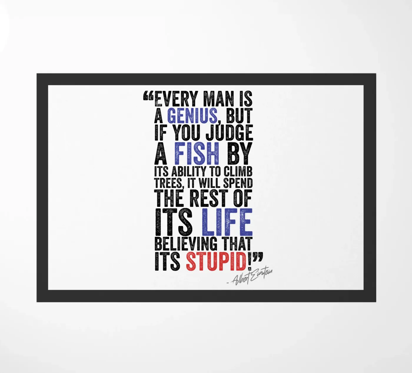 Life deurmat van Art Unleashed