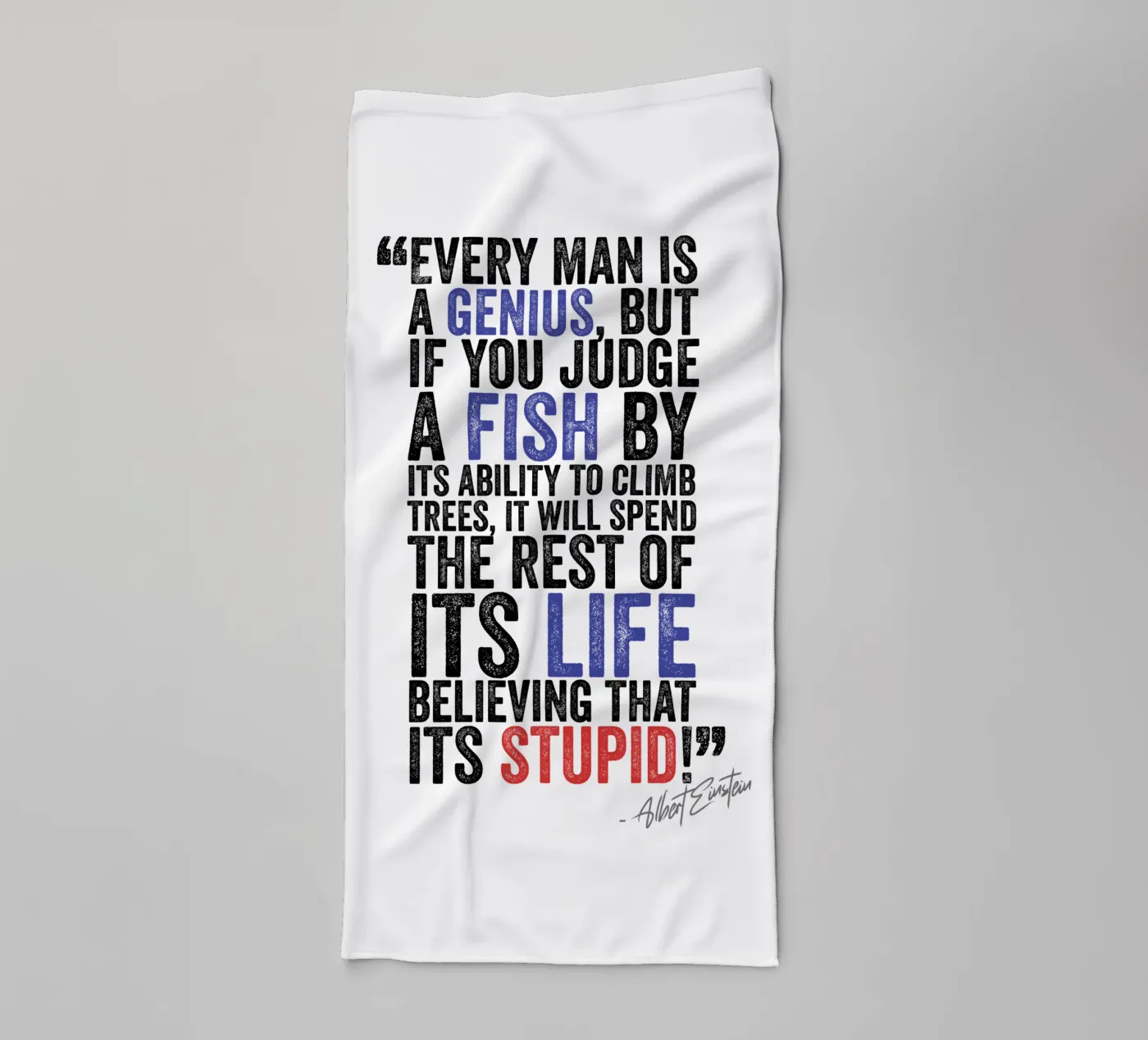 Life badhanddoek van Art Unleashed