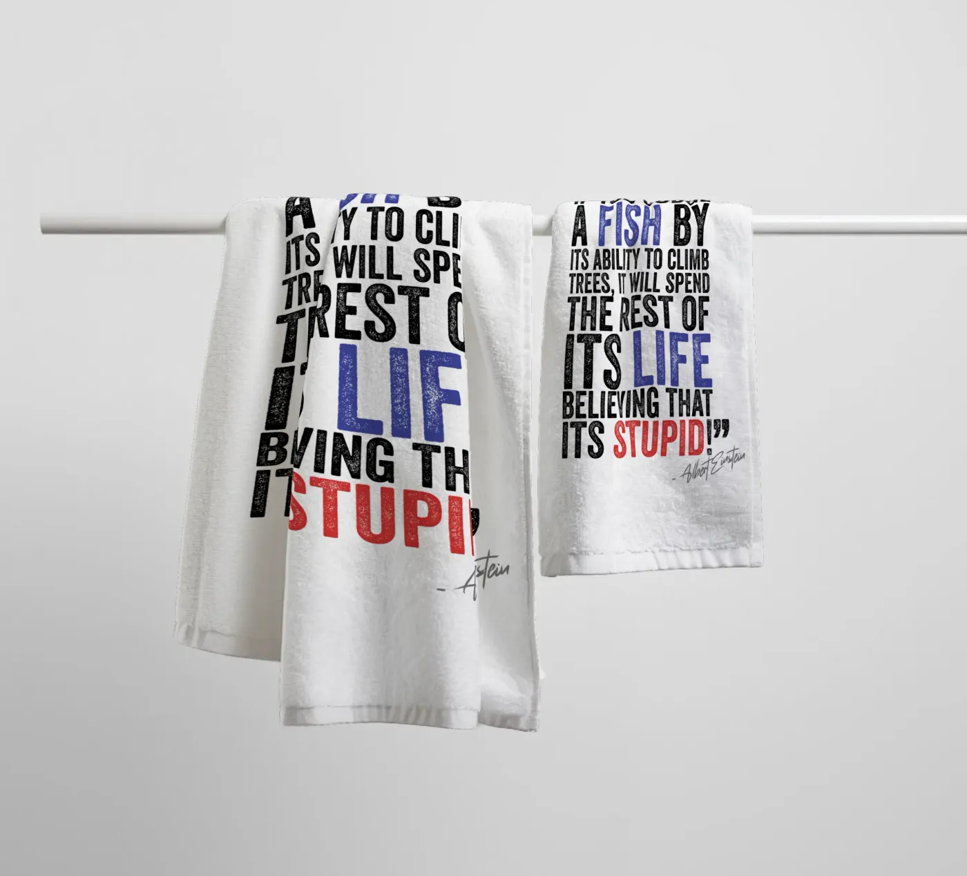 Life badhanddoek van Art Unleashed