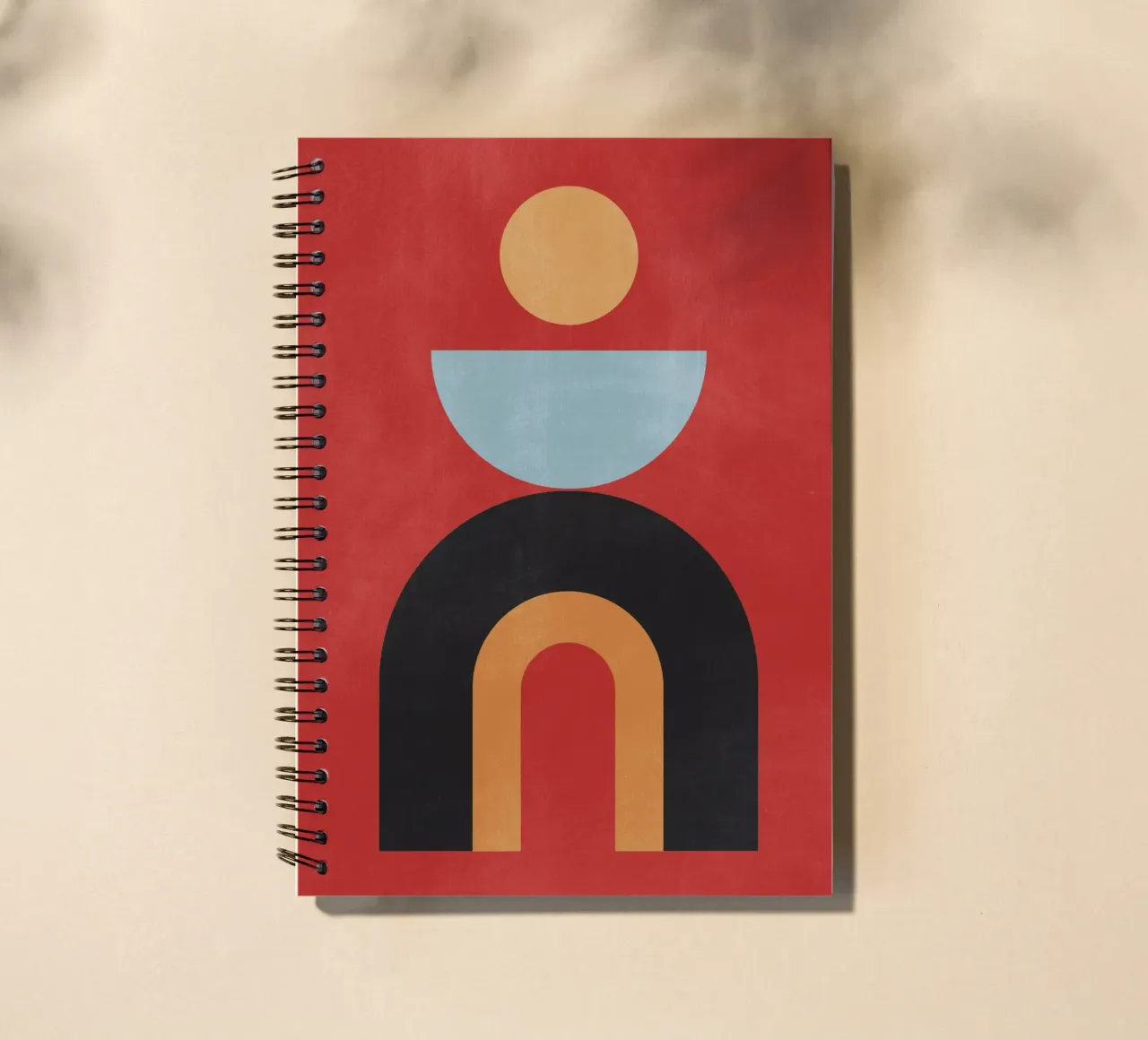Abstract Geometric Shapes 1g spiral notebook by Gaite