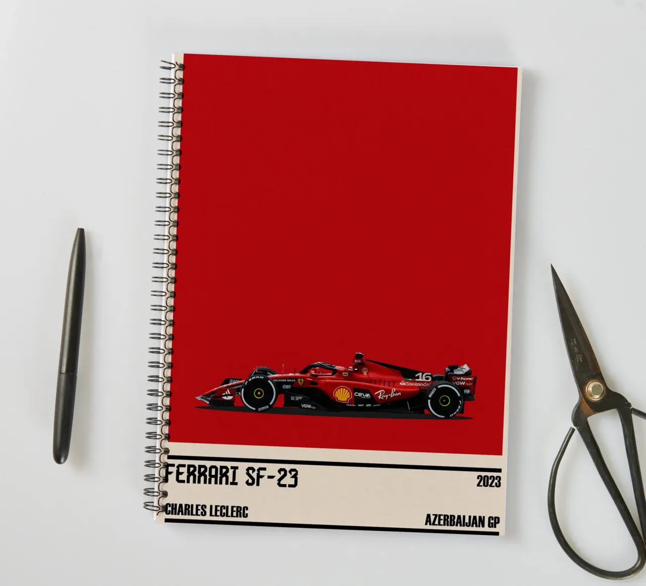 Ferrari SF-23 Scuderia Ferrari F1 3° Azerbaijan GP 2023 Ringbuch von TheArtstudio