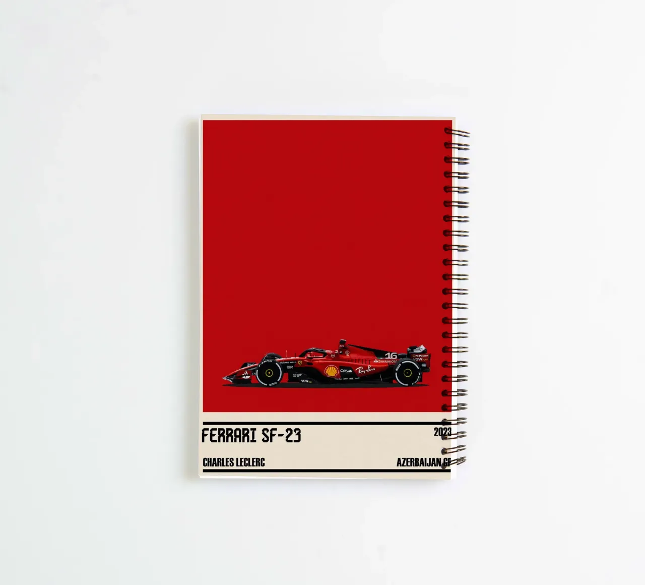 Ferrari SF-23 Scuderia Ferrari F1 3° Azerbaijan GP 2023 Ringbuch von TheArtstudio