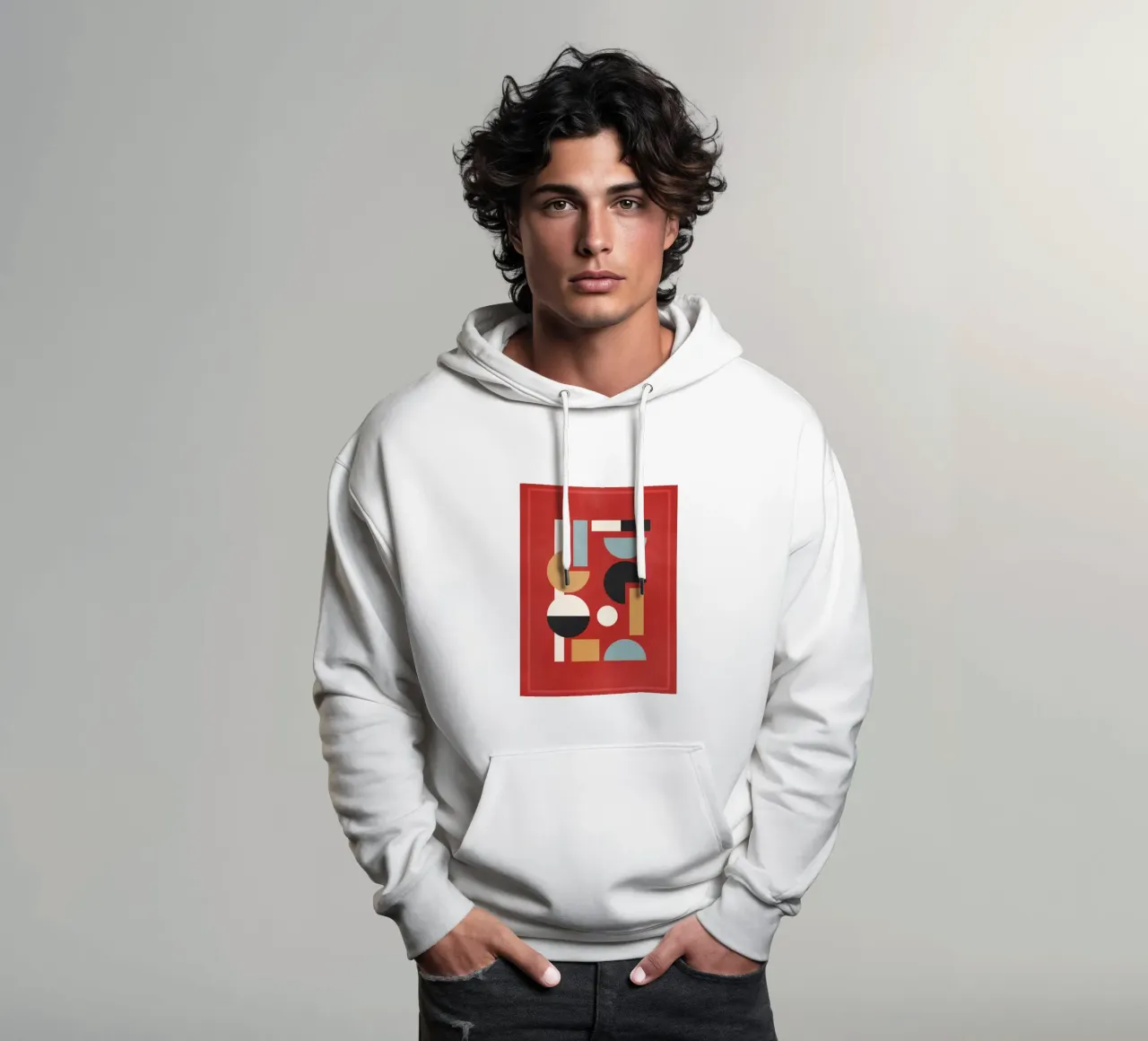 Abstract Geometric Shapes B2 hoodie by Gaite
