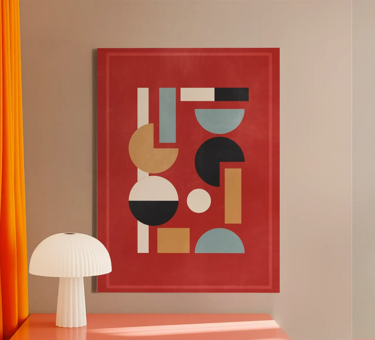 Forme geometriche astratte B2 tela da Gaite