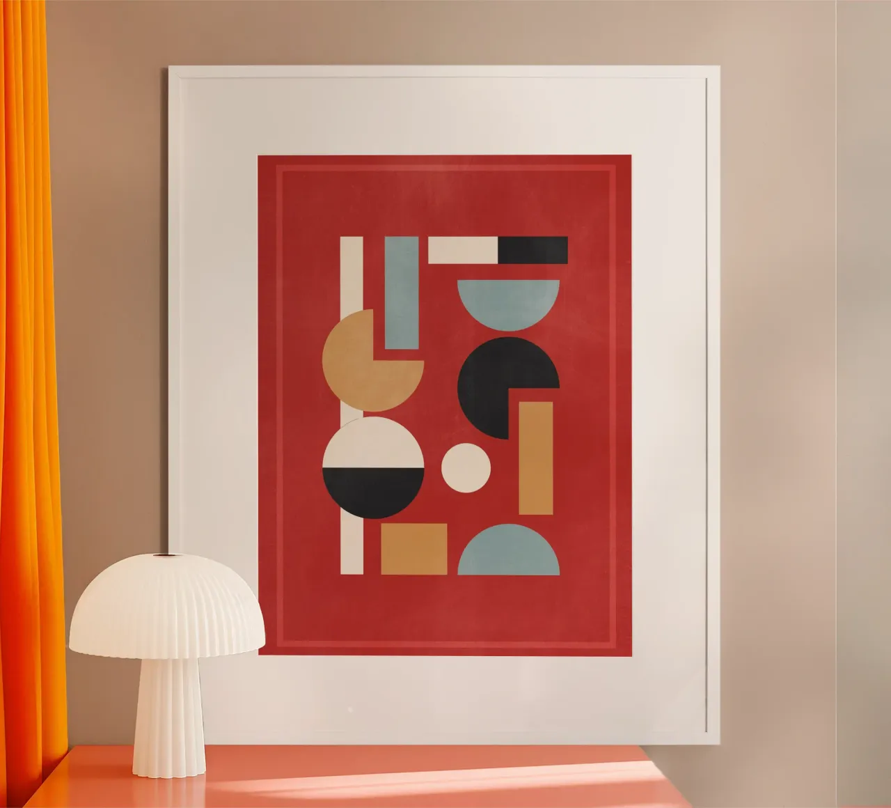 Abstracte geometrische vormen B2 poster van Gaite