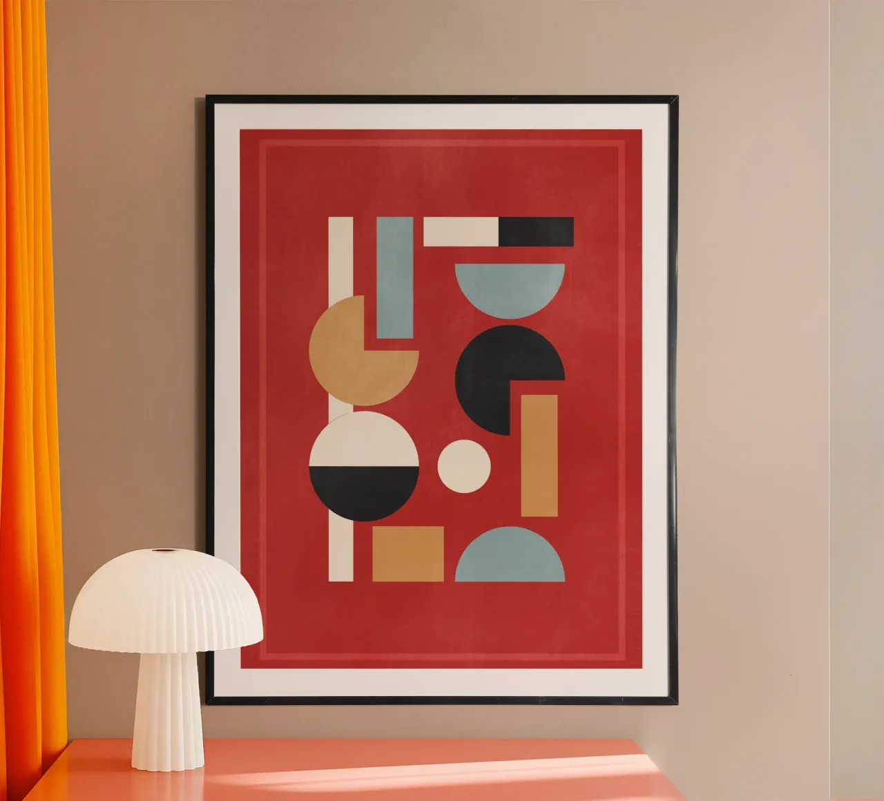 Abstracte geometrische vormen B2 poster van Gaite