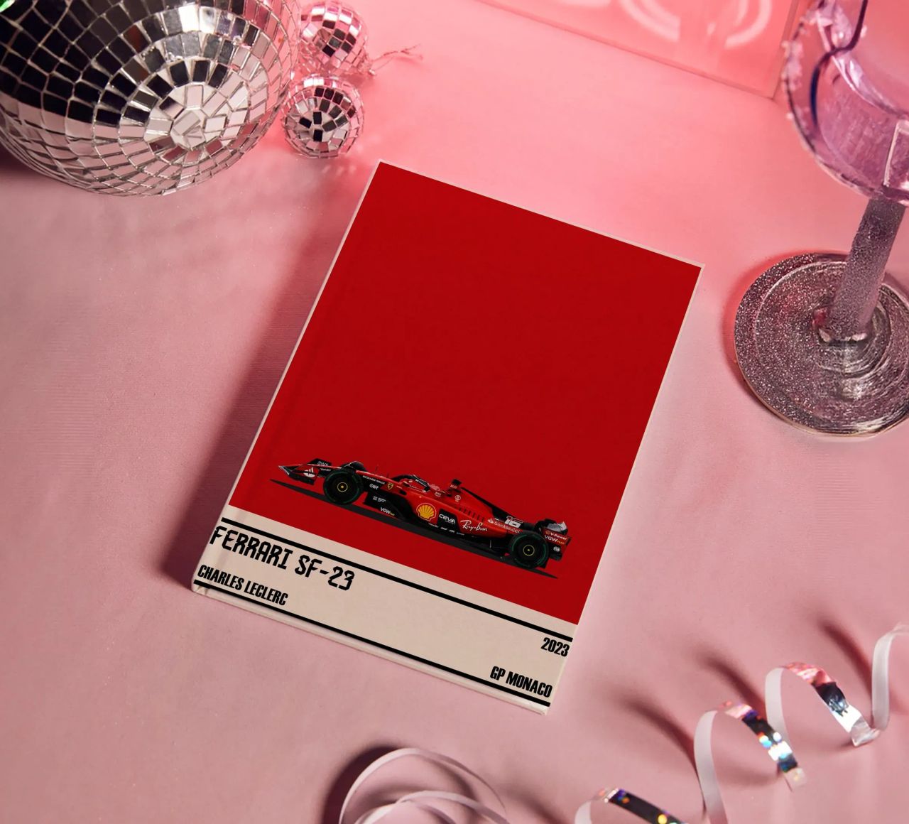 Ferrari SF-23 Scuderia Ferrari F1 6° GP Monaco 2023 Charles notebook by TheArtstudio