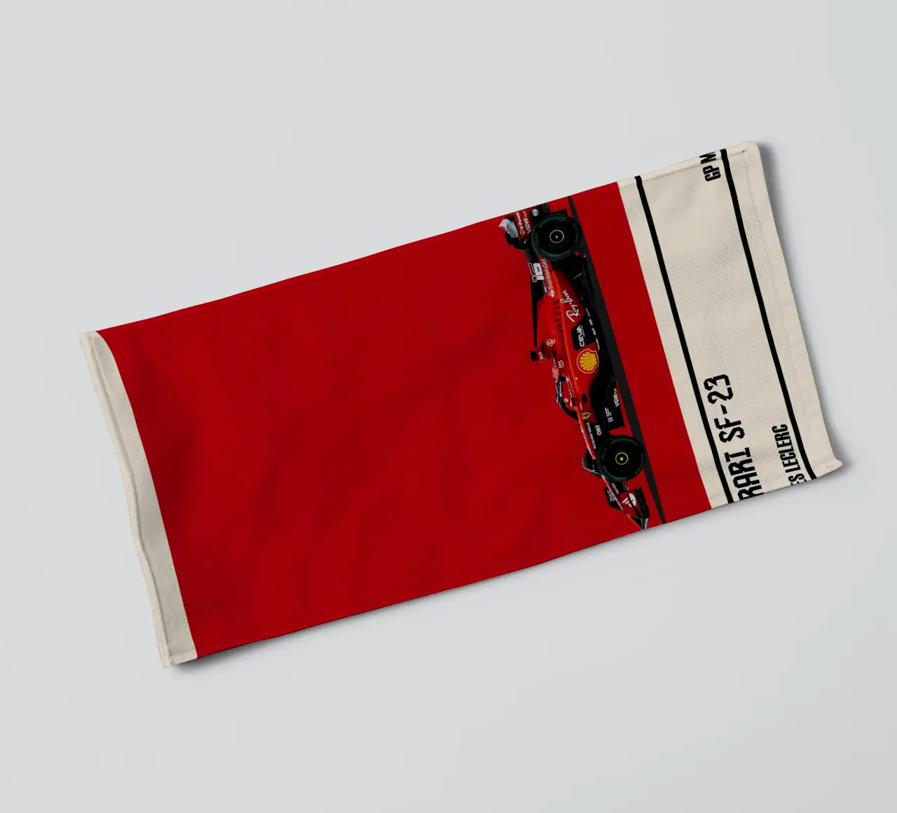 Ferrari SF-23 Scuderia Ferrari F1 6° GP Monaco 2023 Charles Handtuch von TheArtstudio