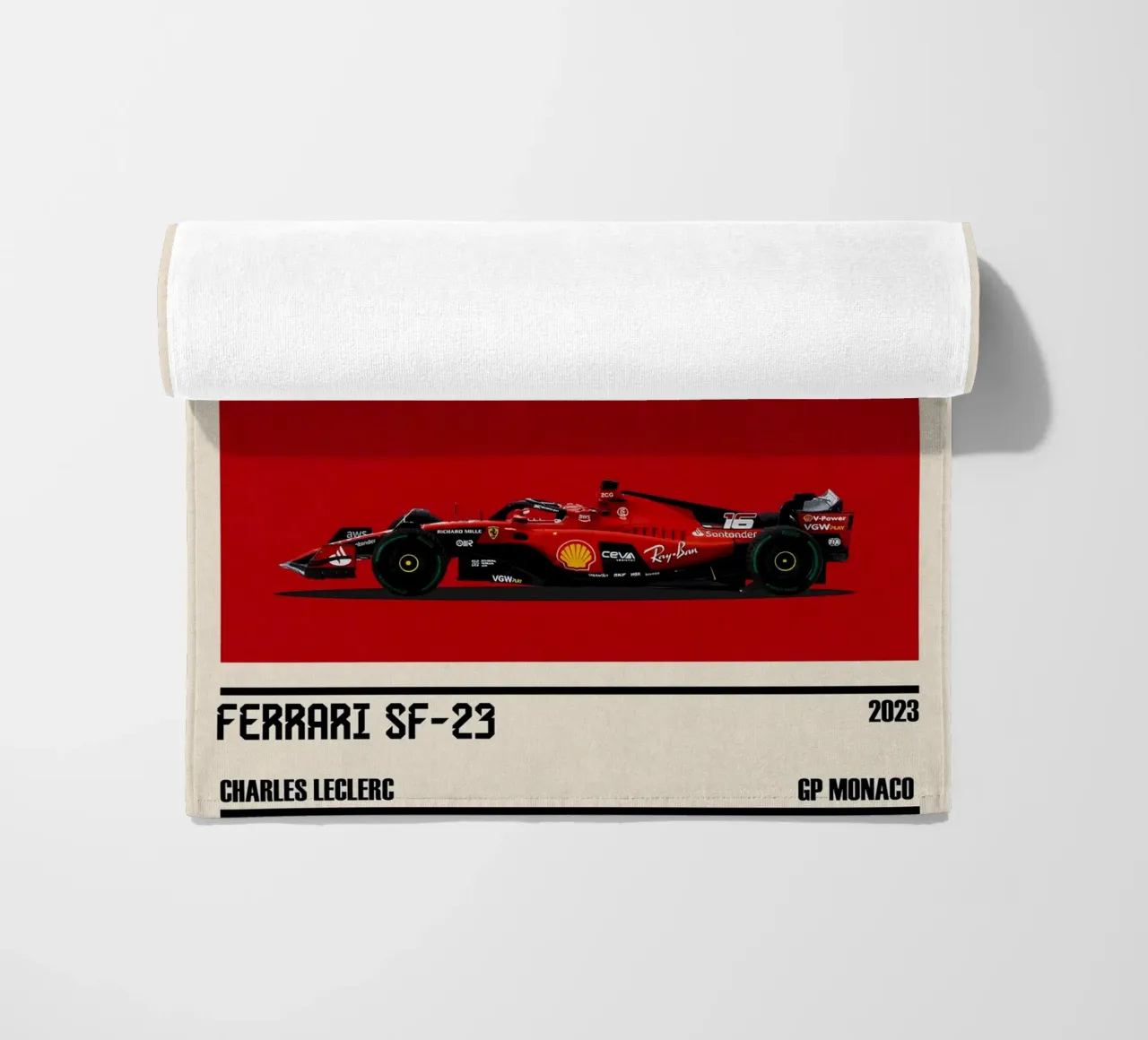 Ferrari SF-23 Scuderia Ferrari F1 6° GP Monaco 2023 Charles telo mare da TheArtstudio