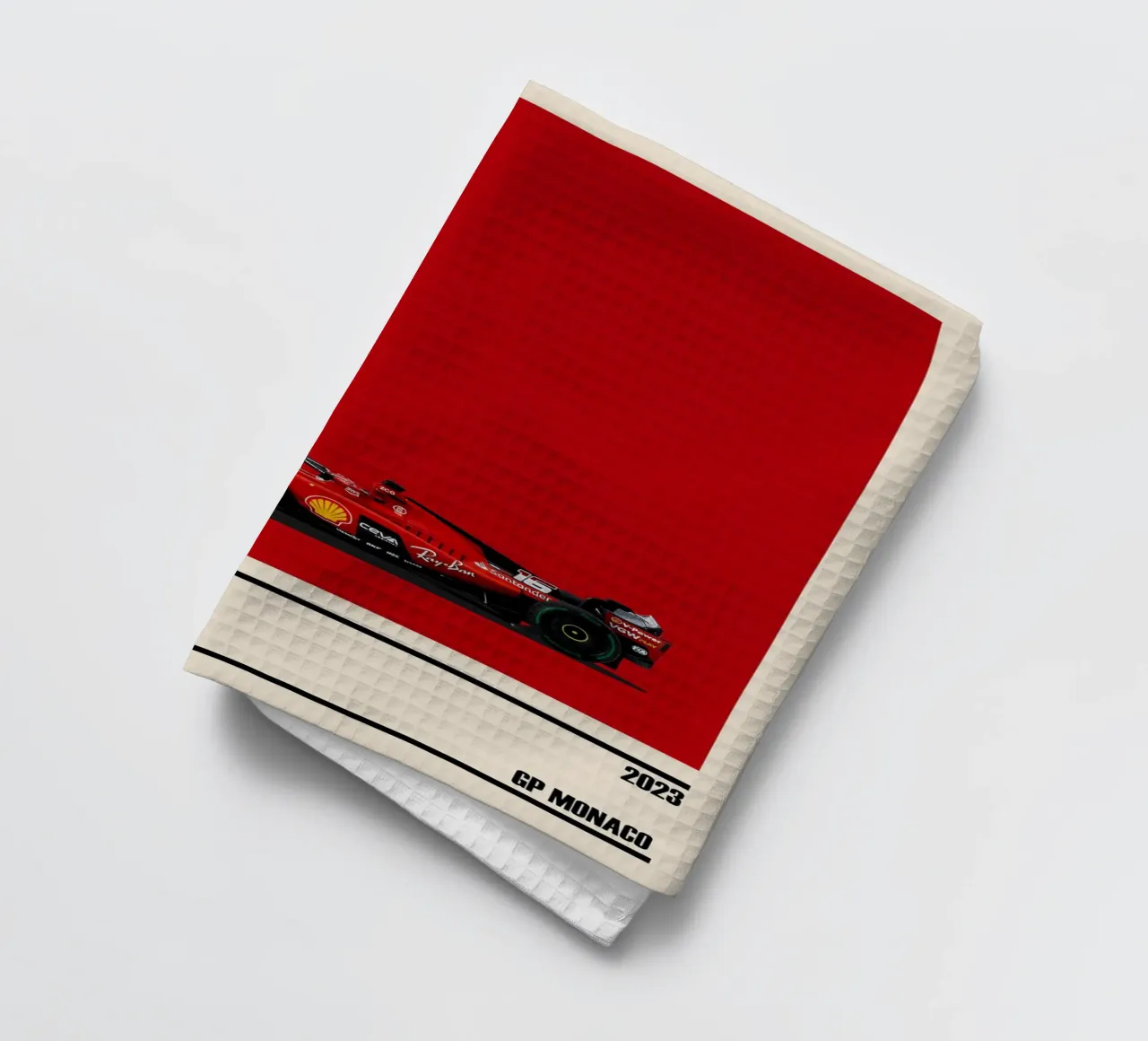 Ferrari SF-23 Scuderia Ferrari F1 6° GP Monaco 2023 Charles canovaccio da cucina da TheArtstudio