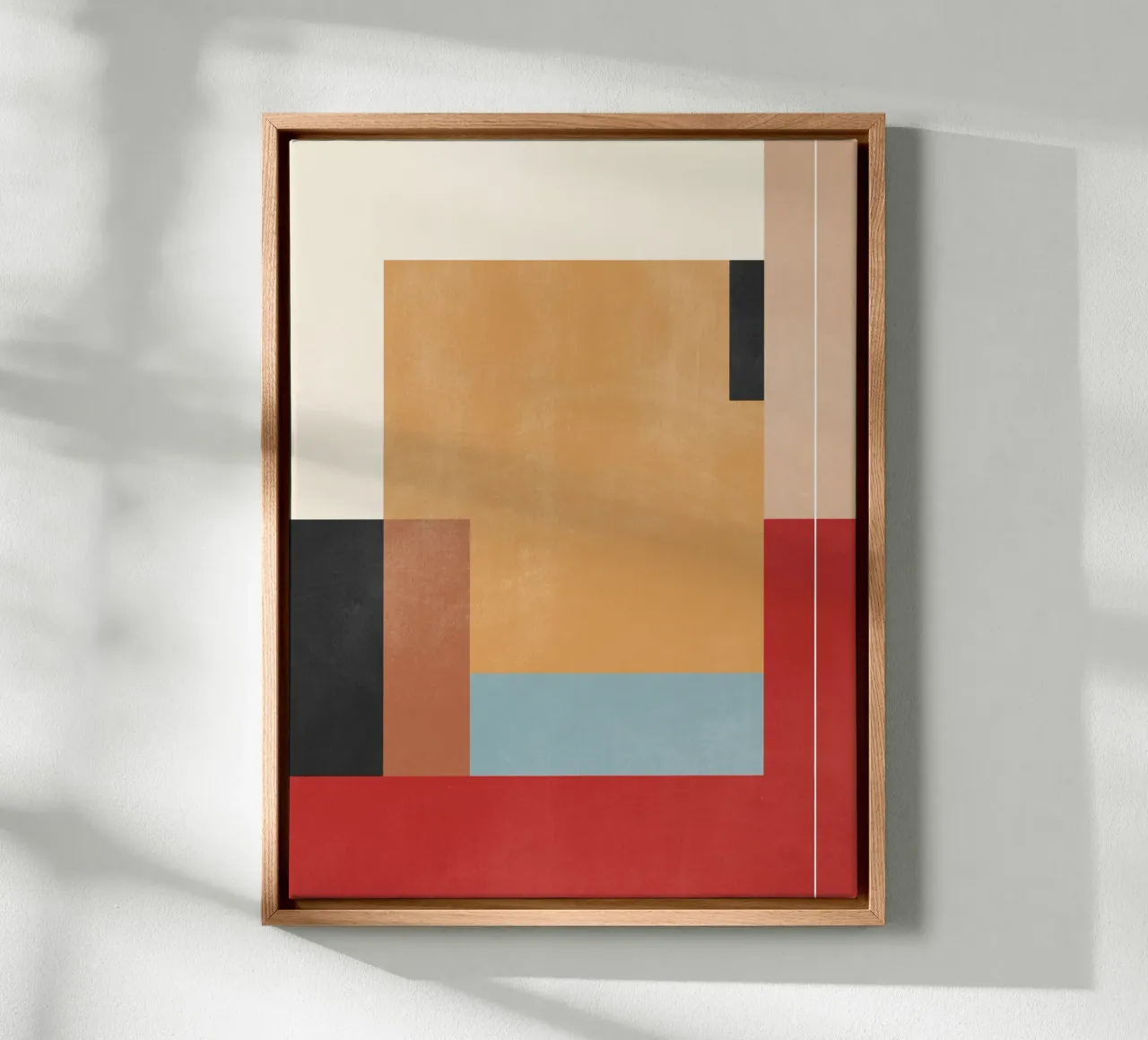 Forme geometriche astratte 116B tela con Cornice a cassetta da Gaite