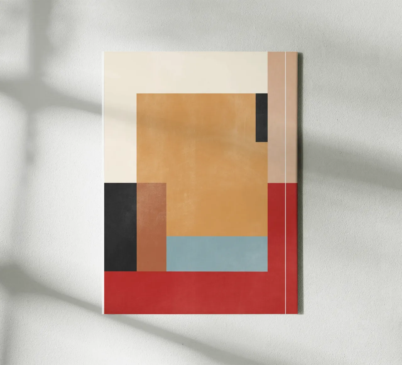 Forme geometriche astratte 116B tela con Cornice a cassetta da Gaite