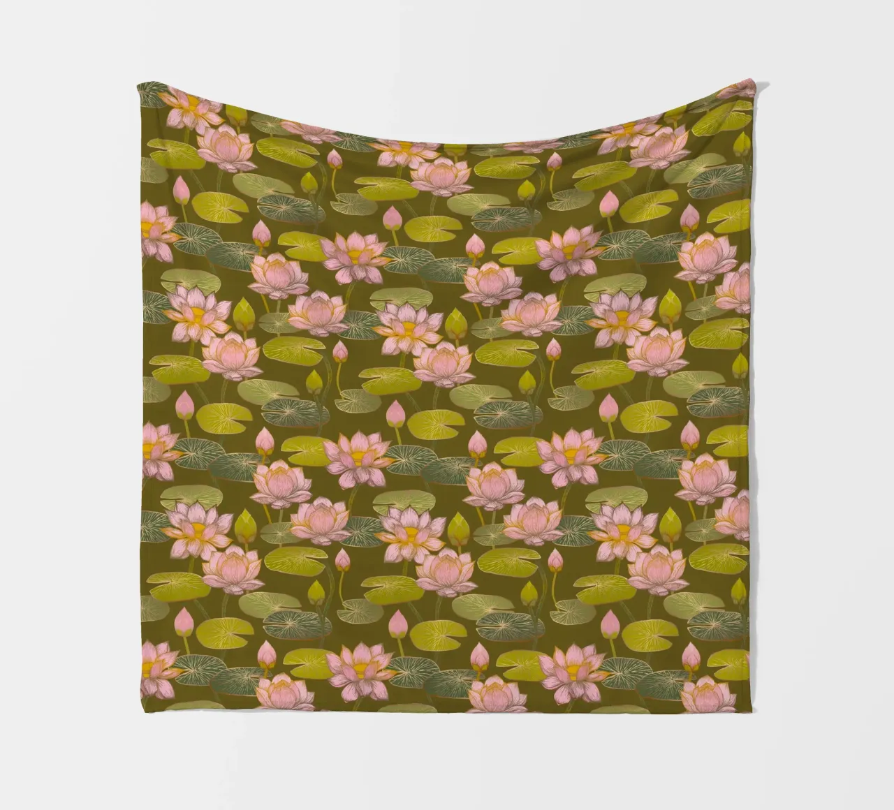 Cecilia Mok - Muschio di fiori di loto coperta in pile da The Artcircle