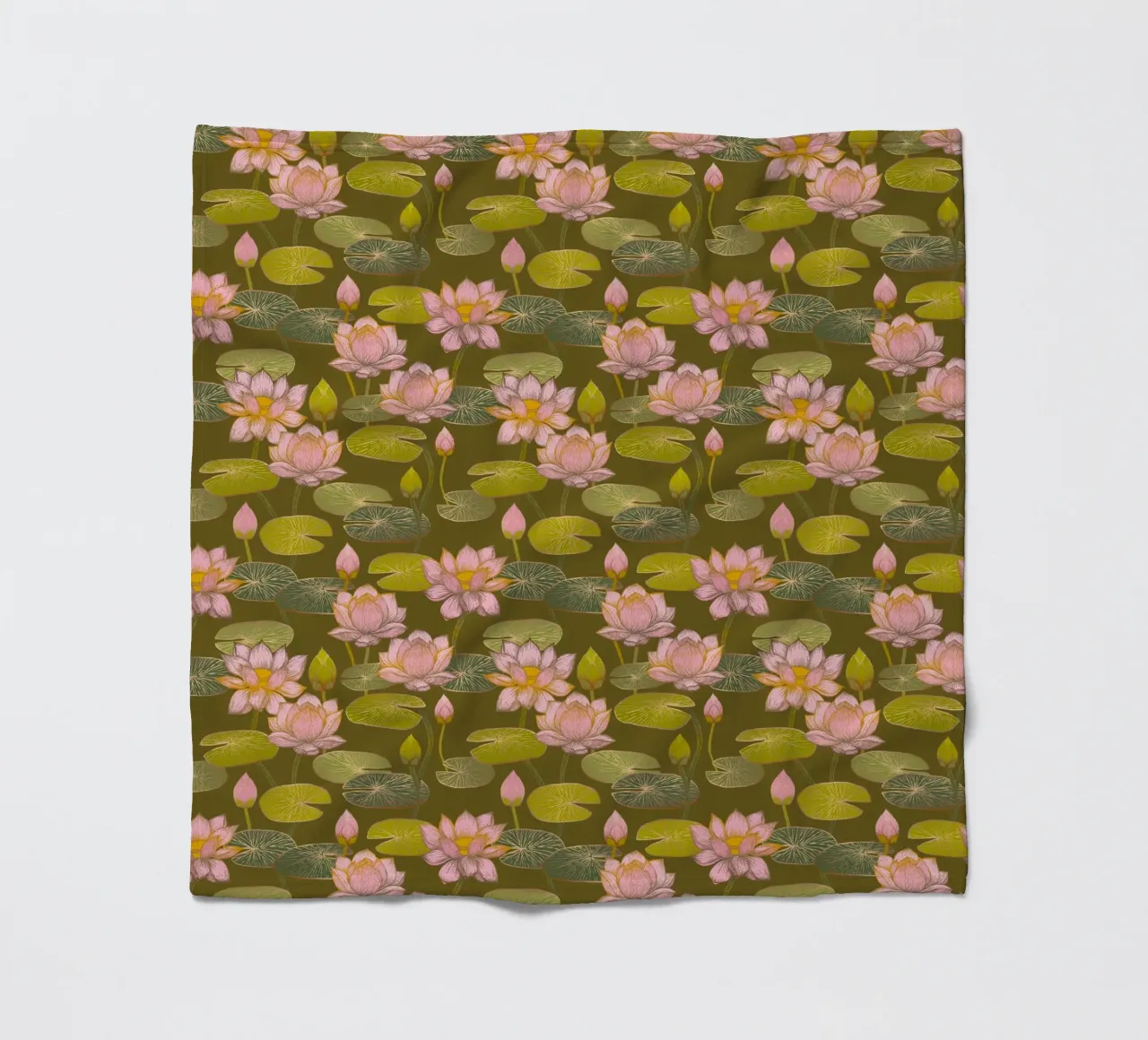 Cecilia Mok - Muschio di fiori di loto coperta in pile da The Artcircle