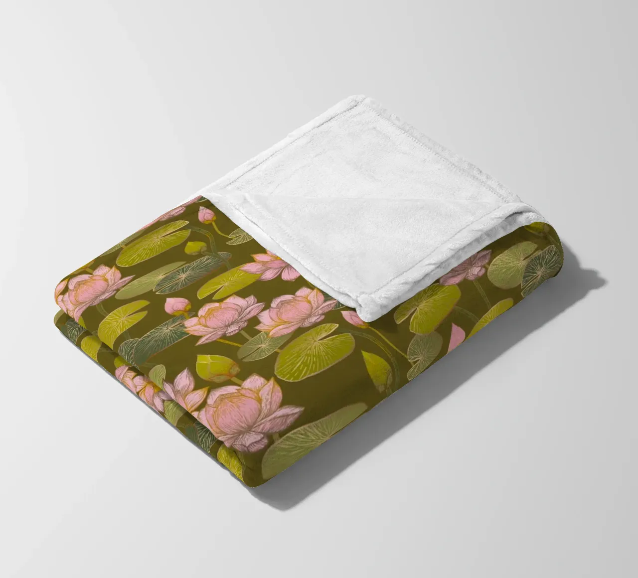 Cecilia Mok - Muschio di fiori di loto coperta in pile da The Artcircle