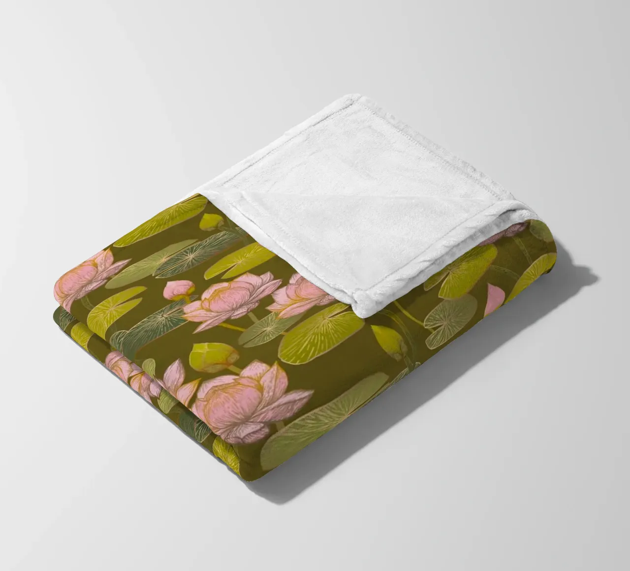 Cecilia Mok - Muschio di fiori di loto coperta in pile da The Artcircle