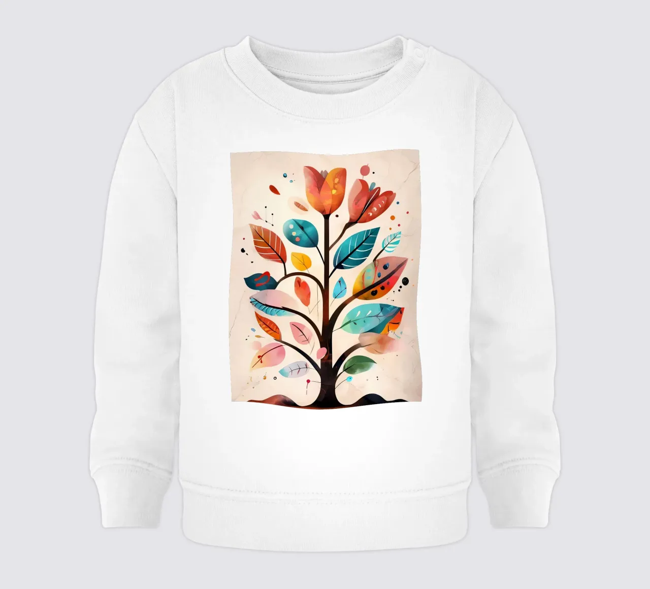 Armonia botanica astratta felpa neonato da Artistic-shop