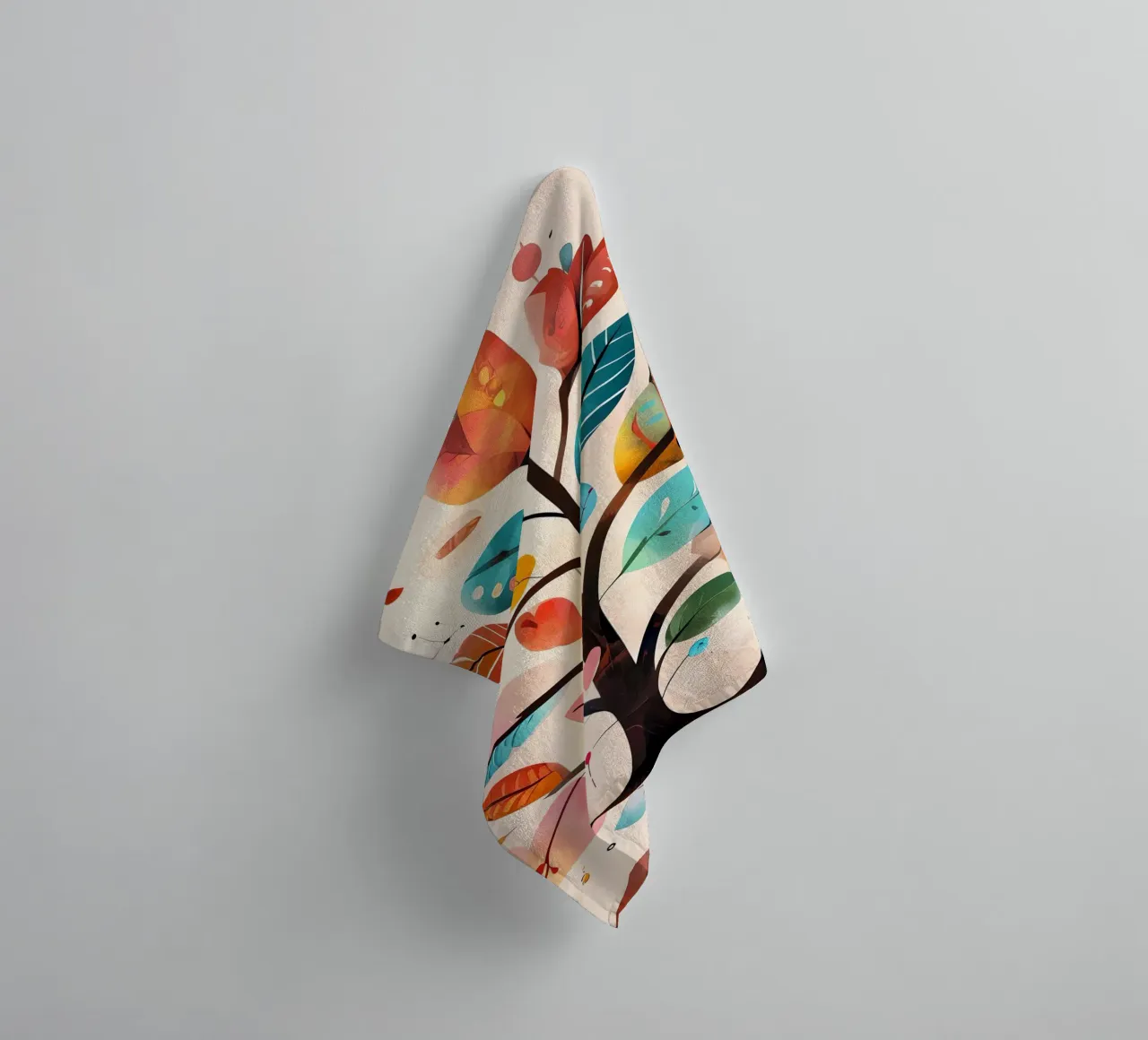 Abstract Botanical Harmony towel by Artistic-shop