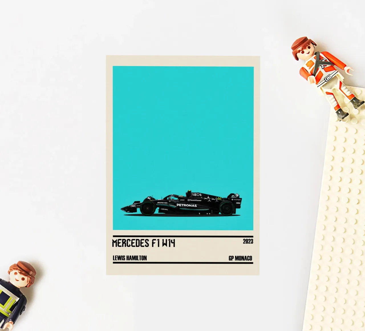 Mercedes F1 W14 AMG Petronas F1 4° GP Monaco 2023 Lewis Hami sticker by TheArtstudio