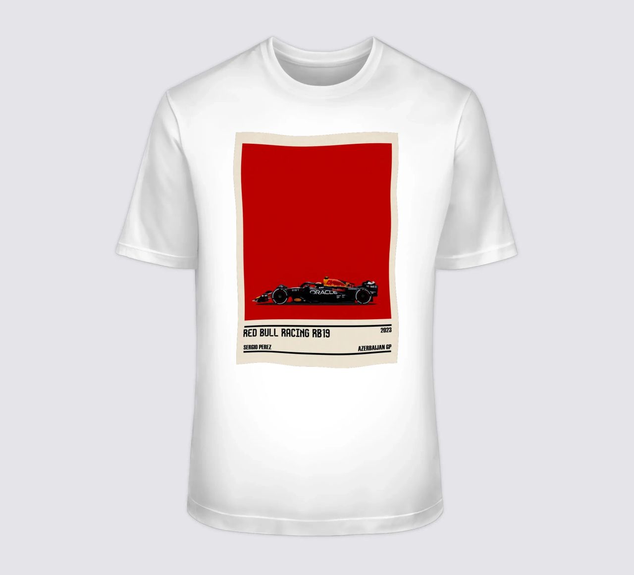 Red Bull RB19 Honda RBPT Oracle F1 winner Azerbaijan GP 2023 t-shirt da TheArtstudio