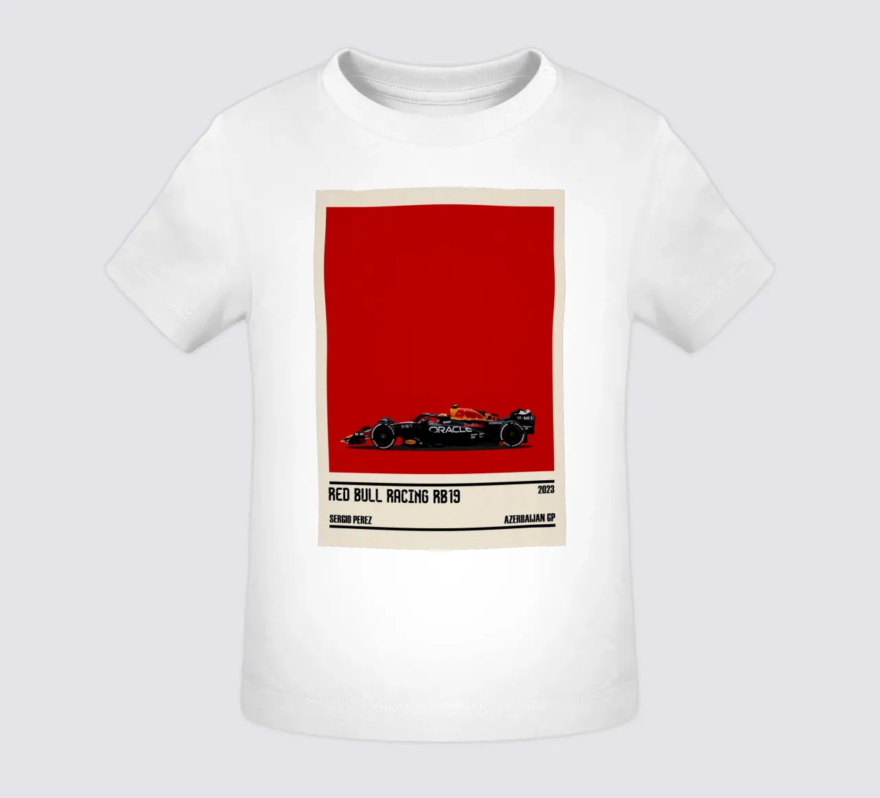 Red Bull RB19 Honda RBPT Oracle F1 winner Azerbaijan GP 2023 maglietta neonato da TheArtstudio