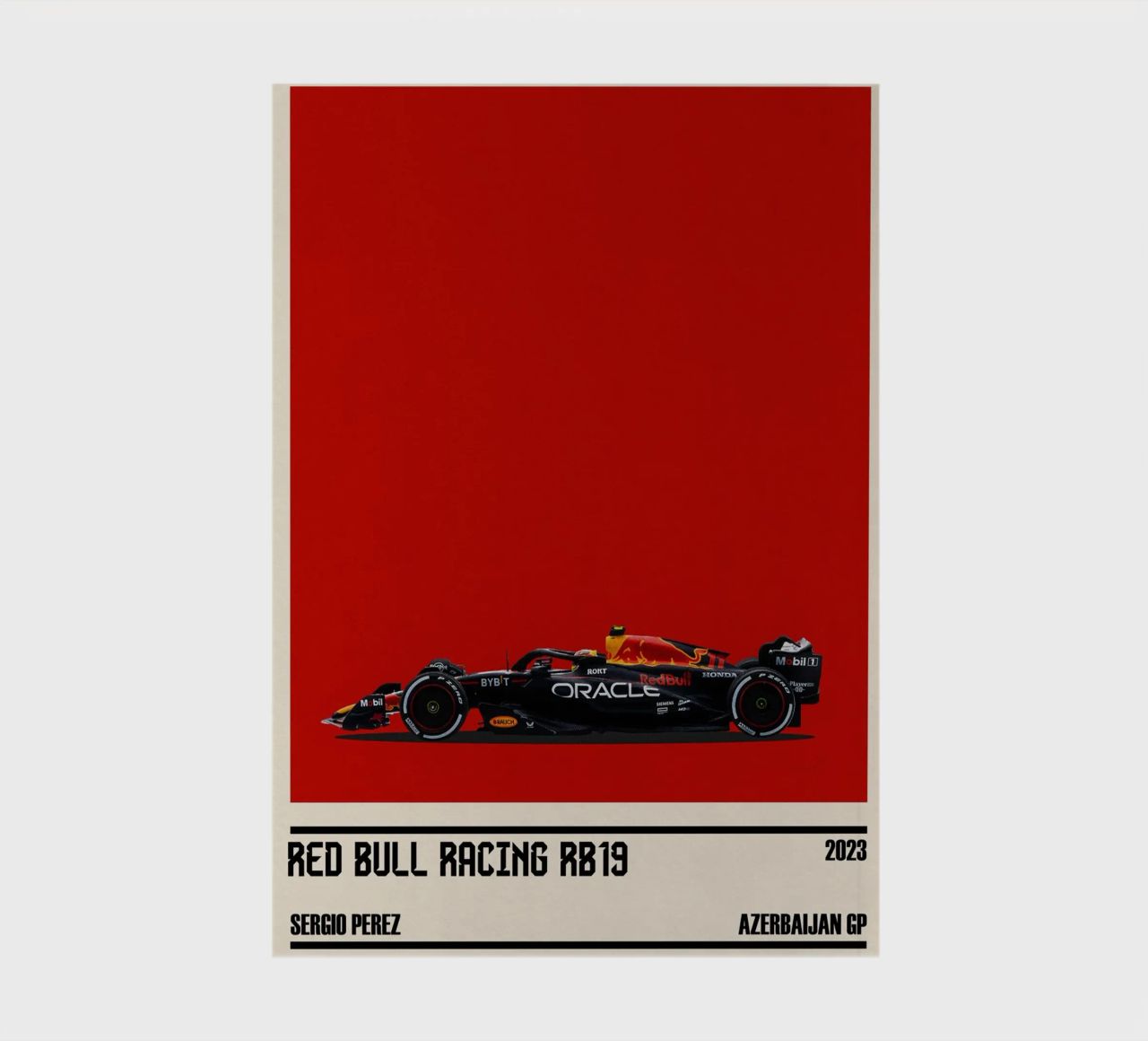 Red Bull RB19 Honda RBPT Oracle F1 winner Azerbaijan GP 2023 notebook by TheArtstudio