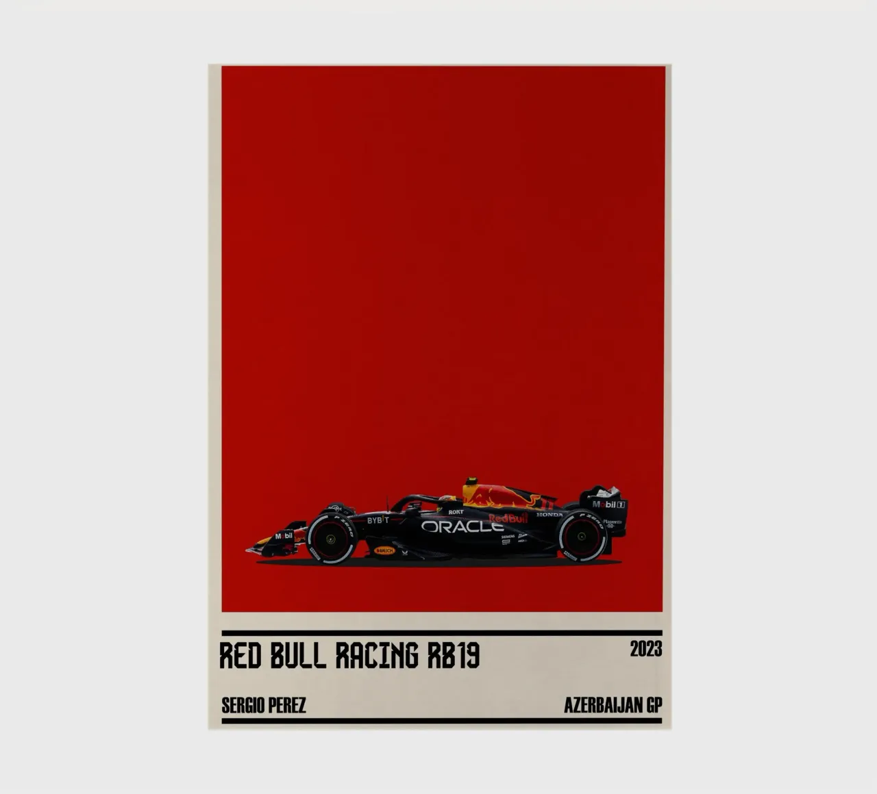 Red Bull RB19 Honda RBPT Oracle F1 winner Azerbaijan GP 2023 Notizbuch von TheArtstudio