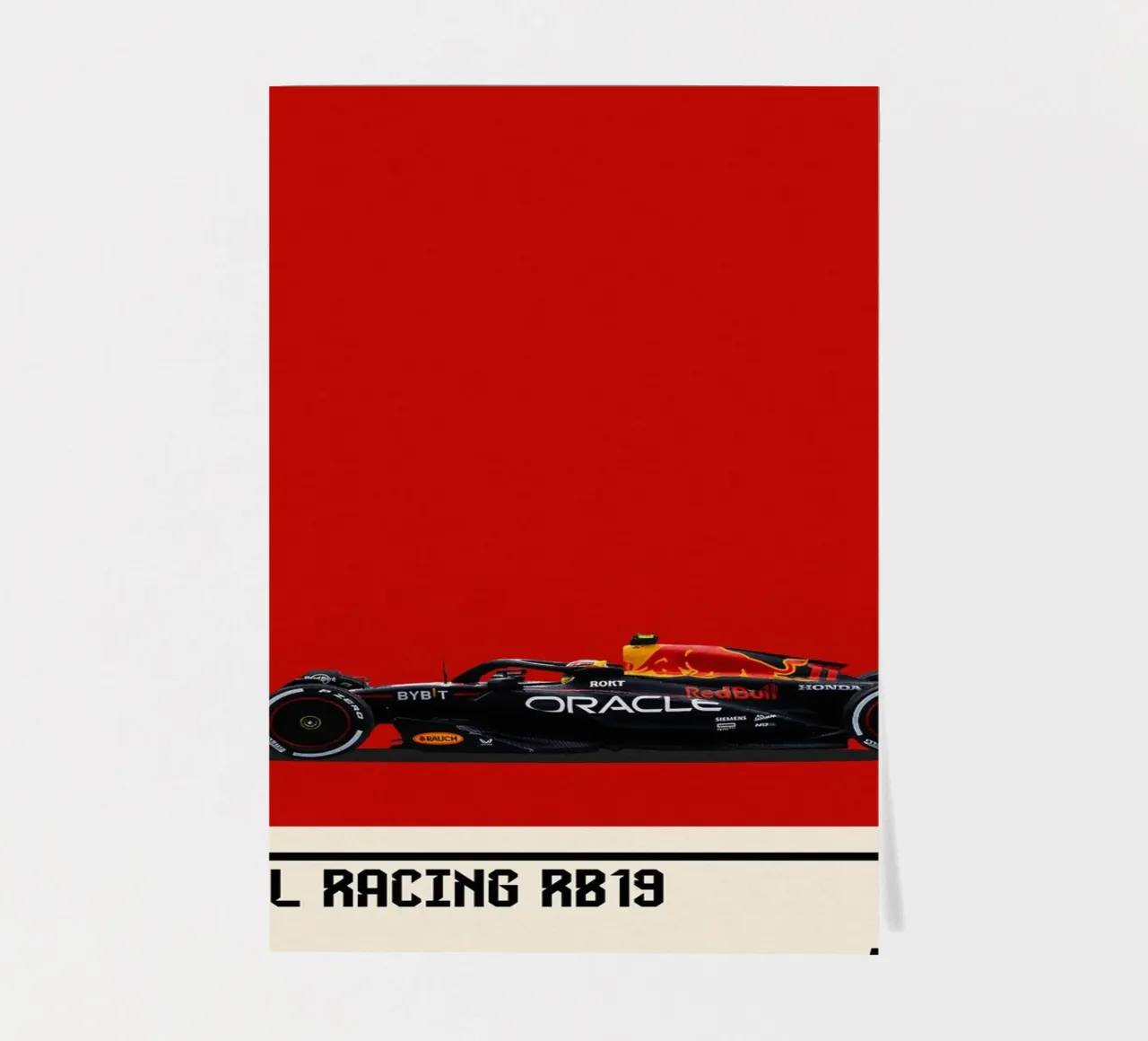 Red Bull RB19 Honda RBPT Oracle F1 winner Azerbaijan GP 2023 foglio adesivo da TheArtstudio