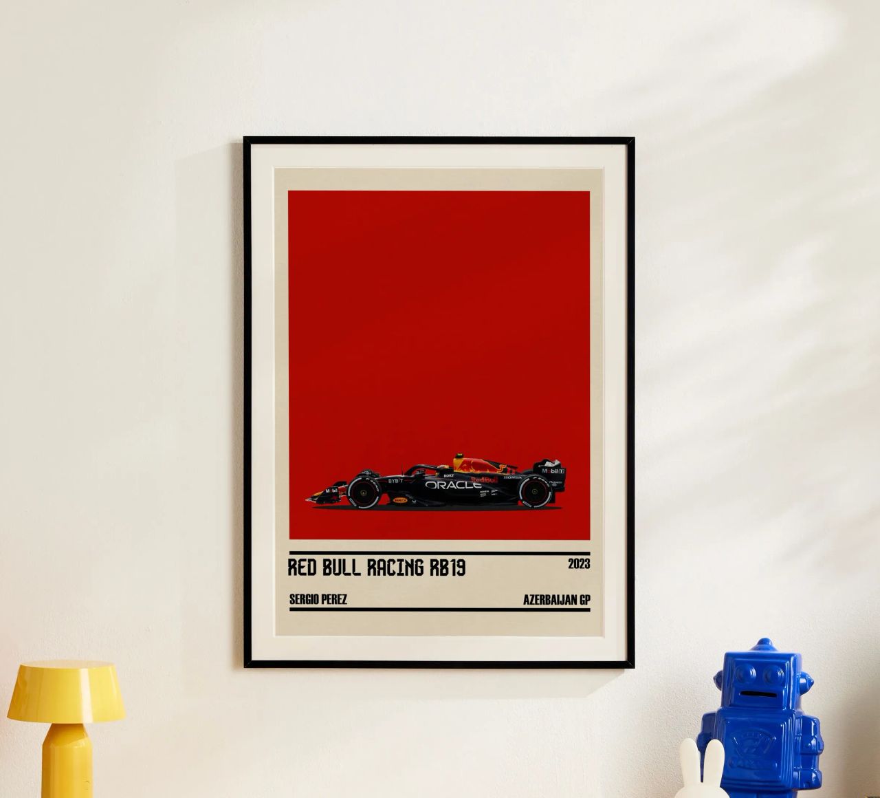 Red Bull RB19 Honda RBPT Oracle F1 winner Azerbaijan GP 2023 poster by TheArtstudio