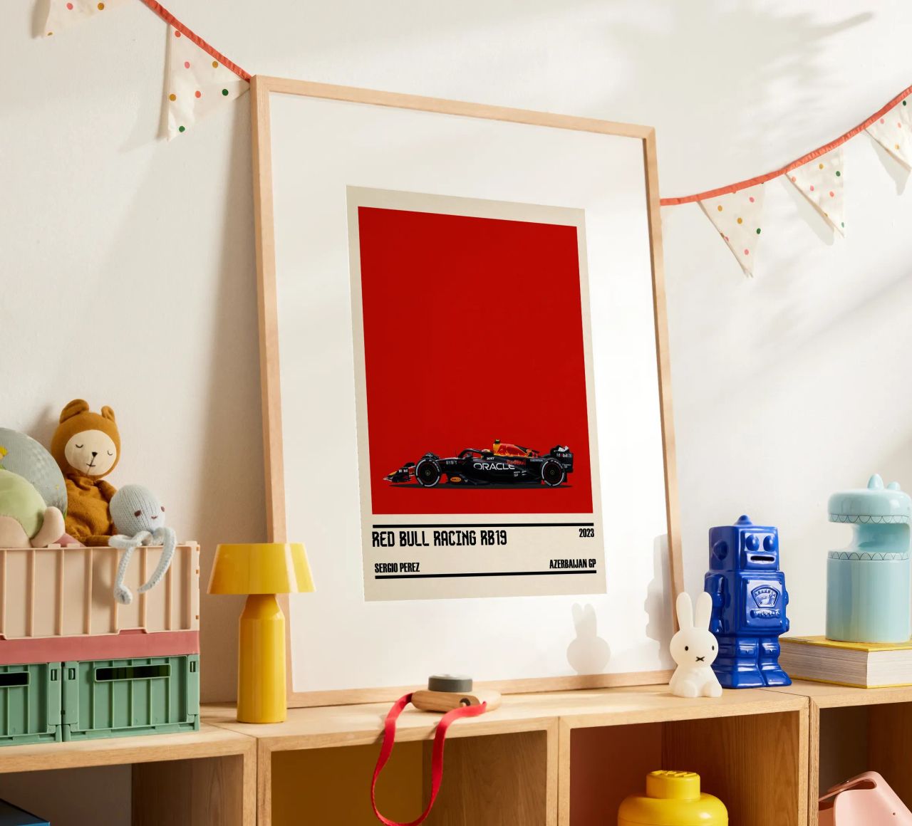 Red Bull RB19 Honda RBPT Oracle F1 winner Azerbaijan GP 2023 poster by TheArtstudio